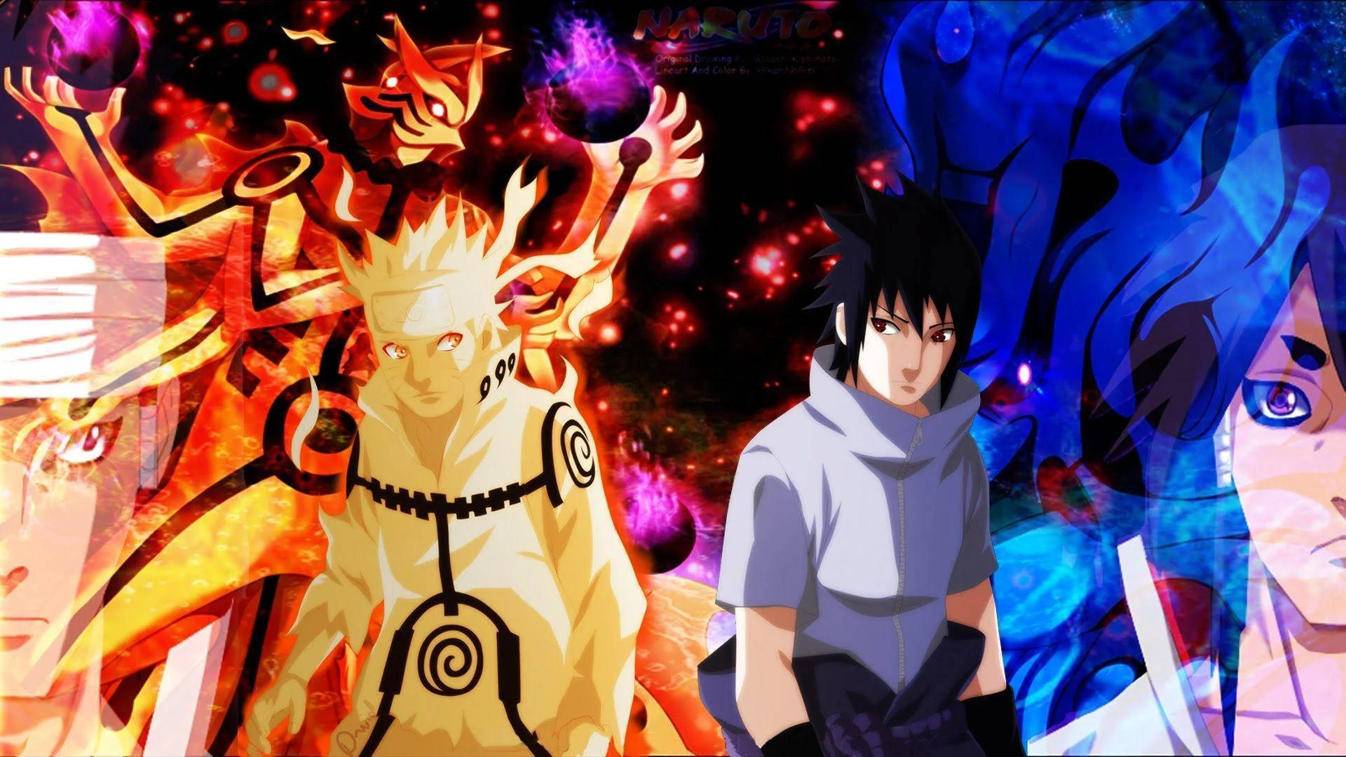 Naruto và Sasuke Kiếp Trước Hình nền