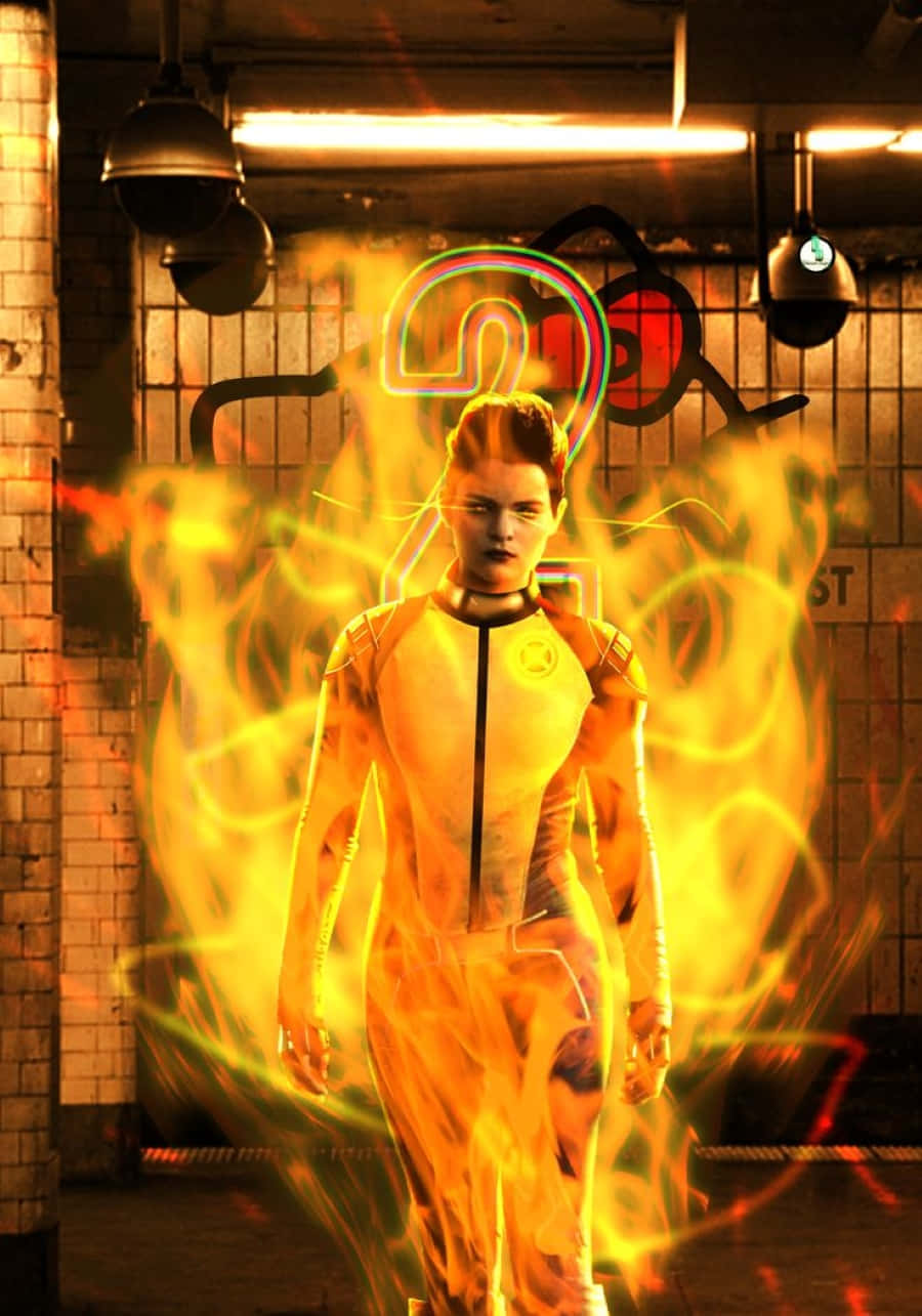 Negasonic Teenage Warhead trong hành động Hình nền