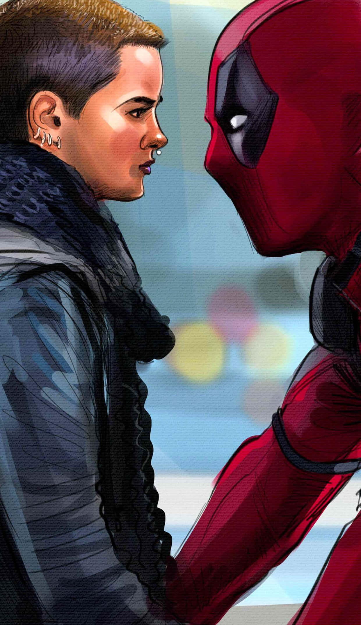 Negasonic Teenage Warhead trong hành động Hình nền