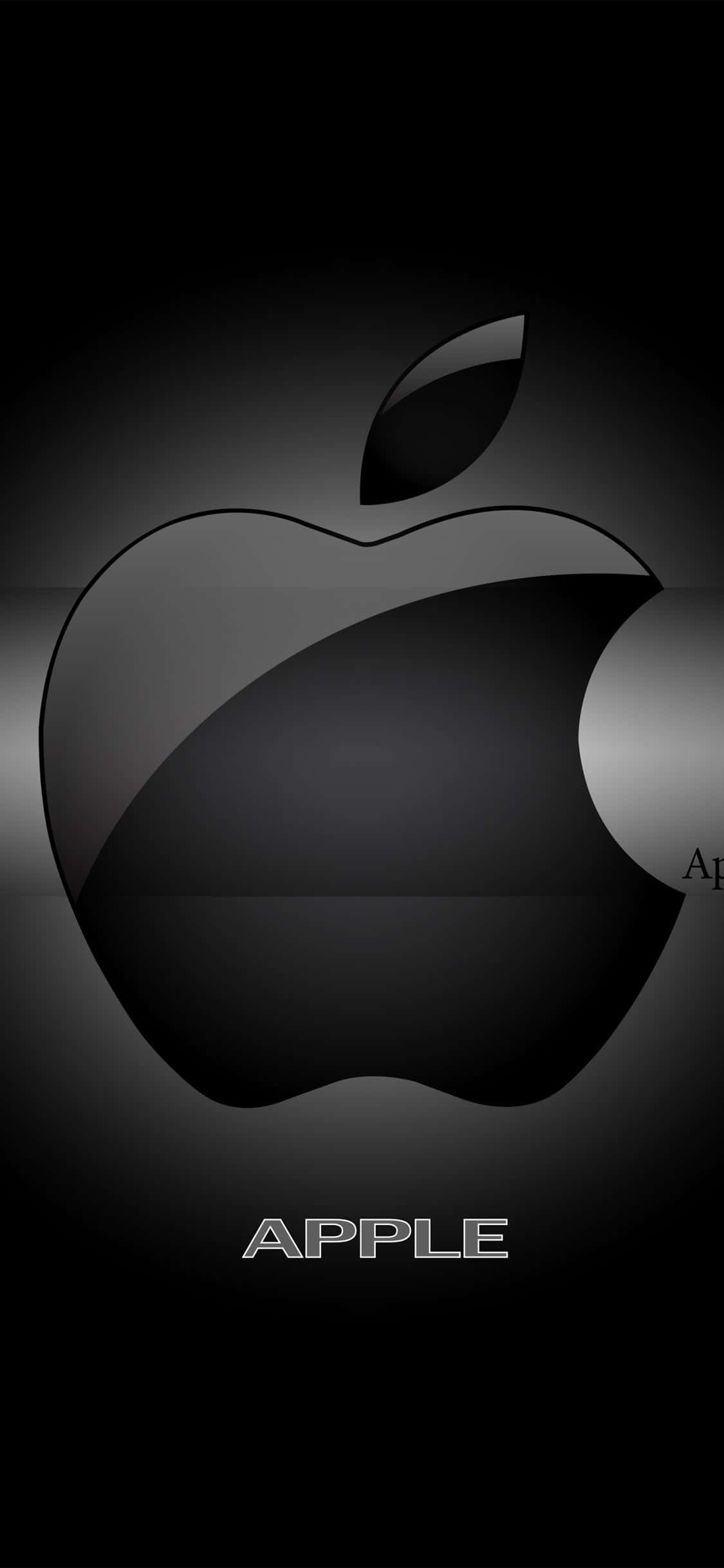 Nền 3D Pixel 3 Logo Apple Màu Đen Hình nền