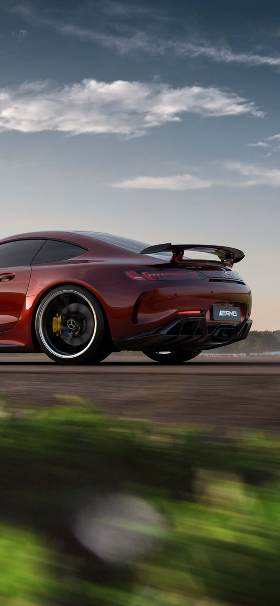 Phông Nền Cắt Xén Android Đỏ Amg Gt-r Hình nền