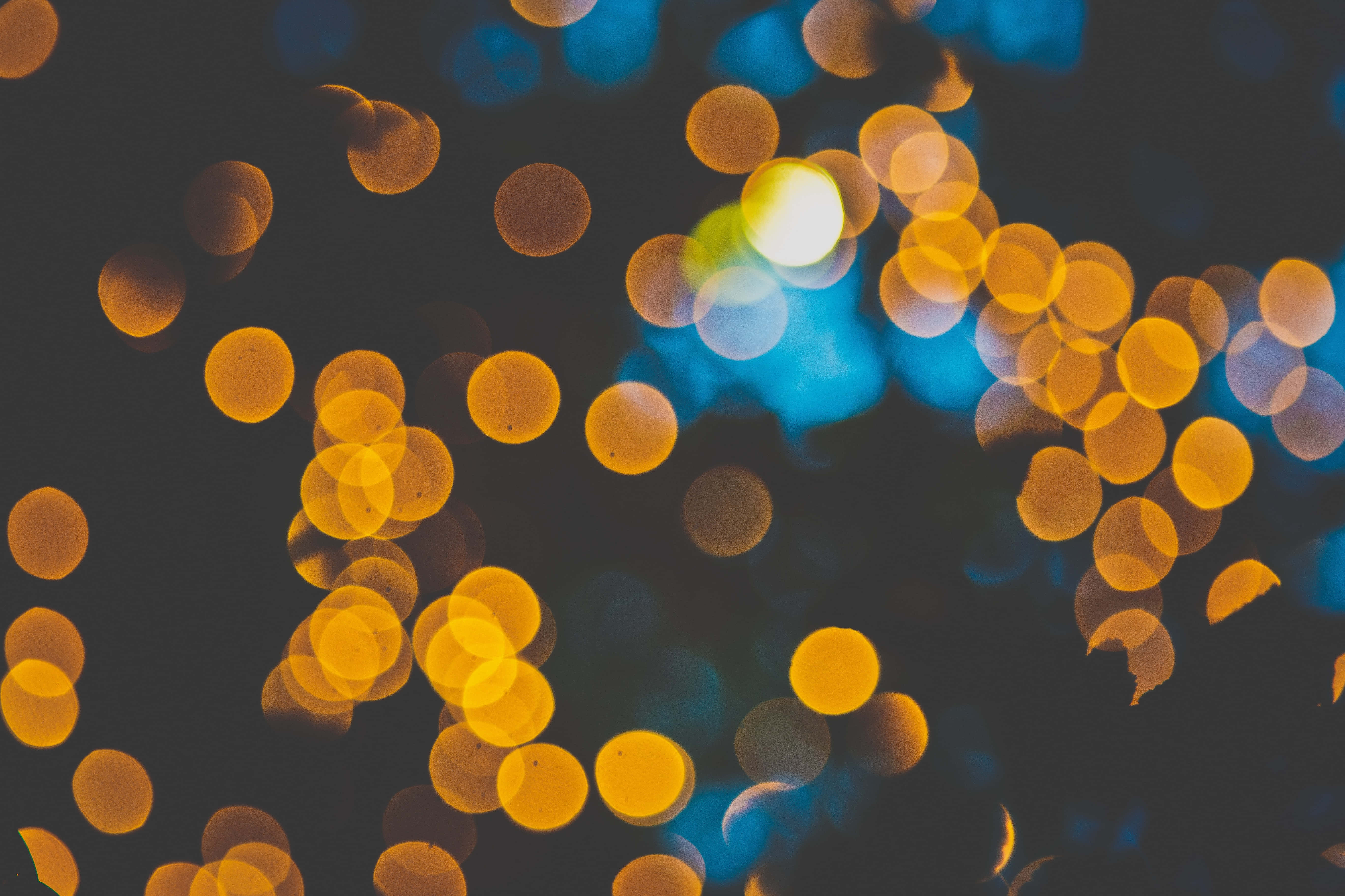 Nền Ánh Sáng Bokeh Vàng Và Xanh Hình nền