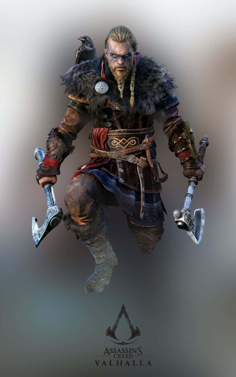 Nền Assassin's Creed Valhalla 1440p với thiết kế nhân vật nam chính Hình nền