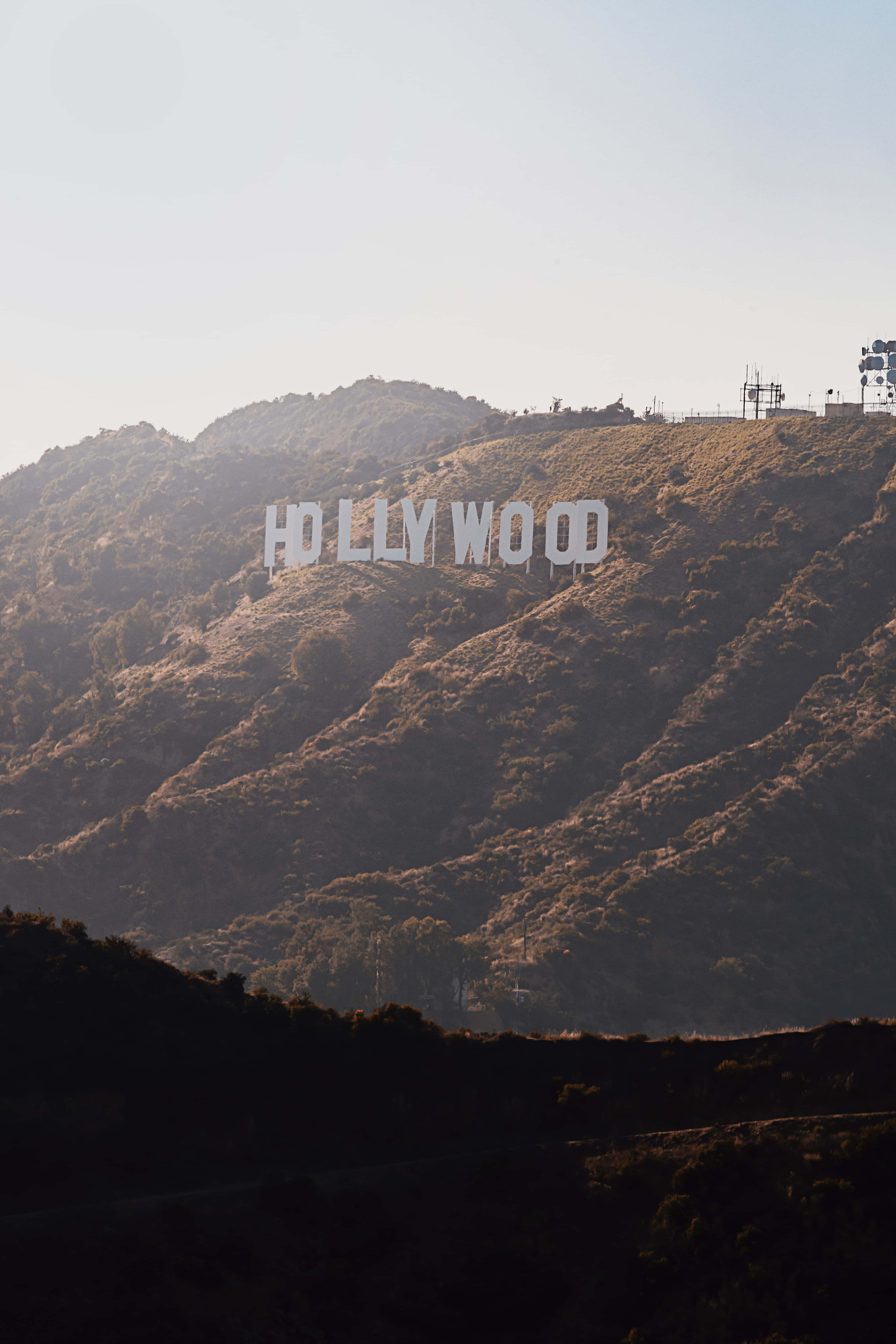 Nền Biển Hiệu Hollywood Nhìn Từ Phía Trước Hình nền