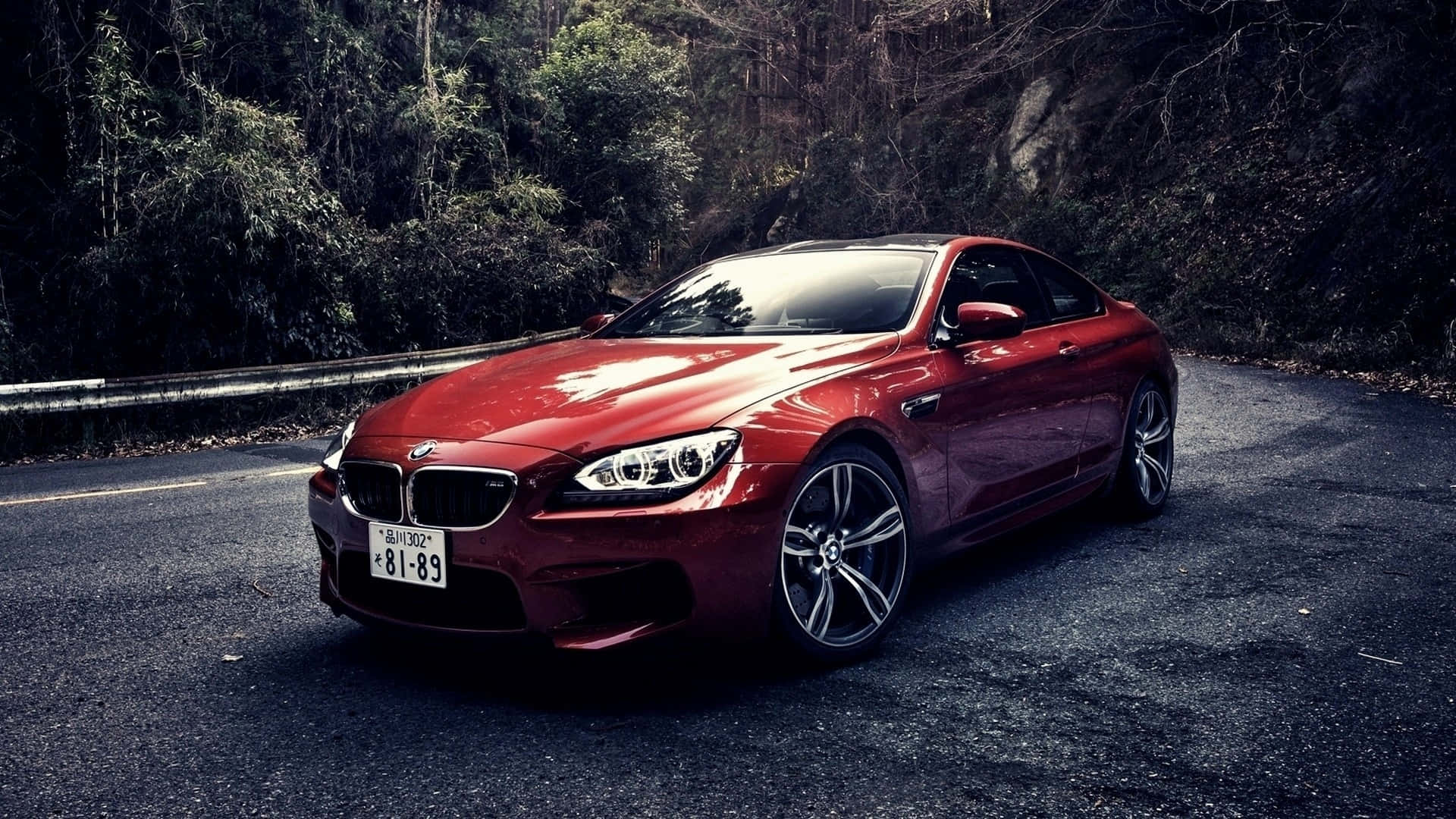 Nền BMW Trên Đường Giữa Rừng Hình nền
