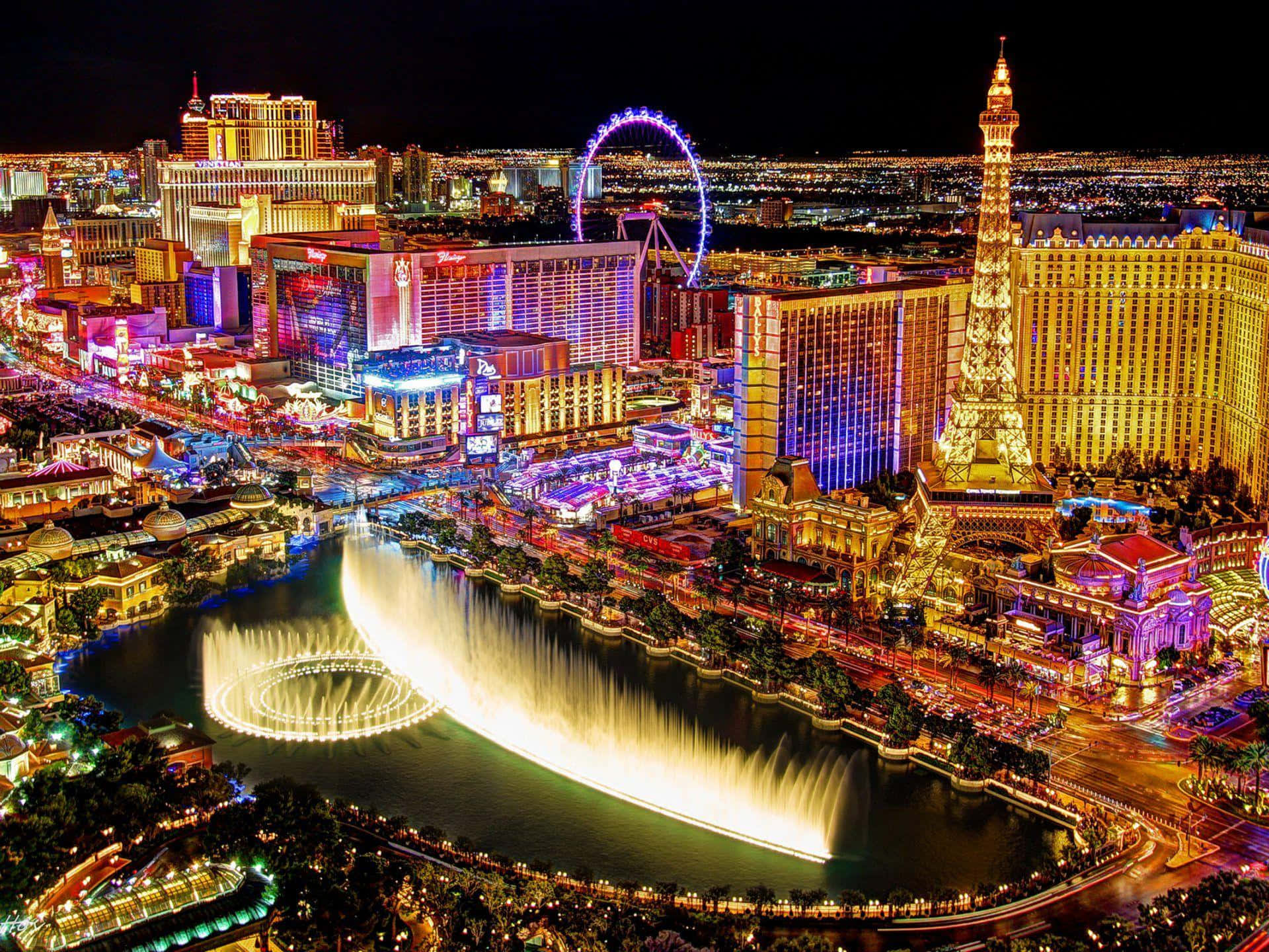 Nền Đài Phun Nước Bellagio Nổi Tiếng Las Vegas Hình nền
