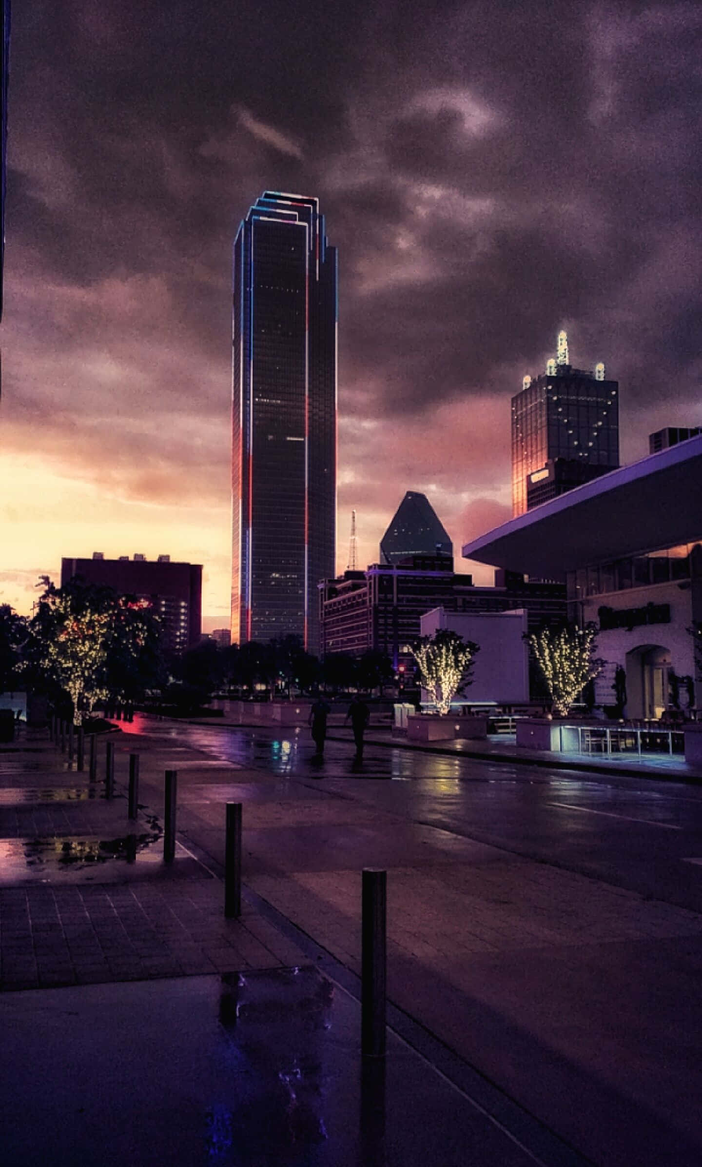 Nền Dallas County Với Mây Đen Hình nền