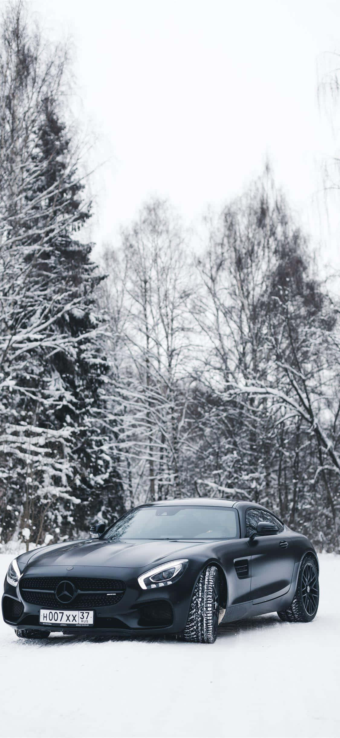 Nền Đen Tuyết Phủ GT iPhone Xs Mercedes Amg Hình nền