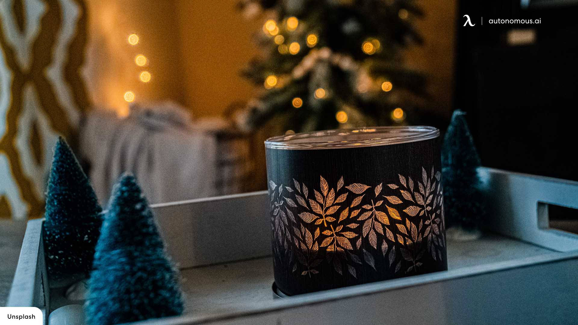Nến Giáng Sinh Ấm Cúng Hình nền