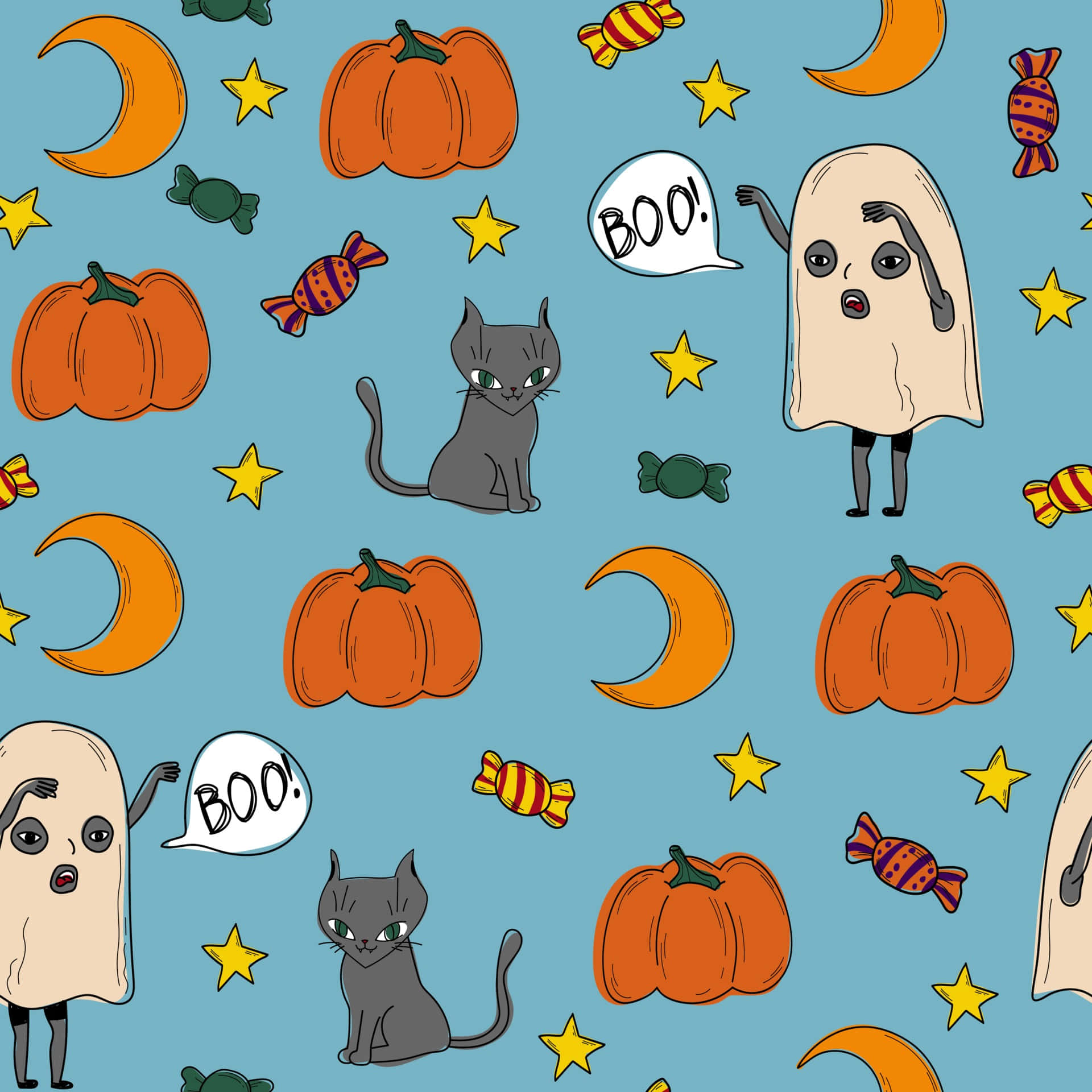 Nền Halloween Dễ Thương Hình nền