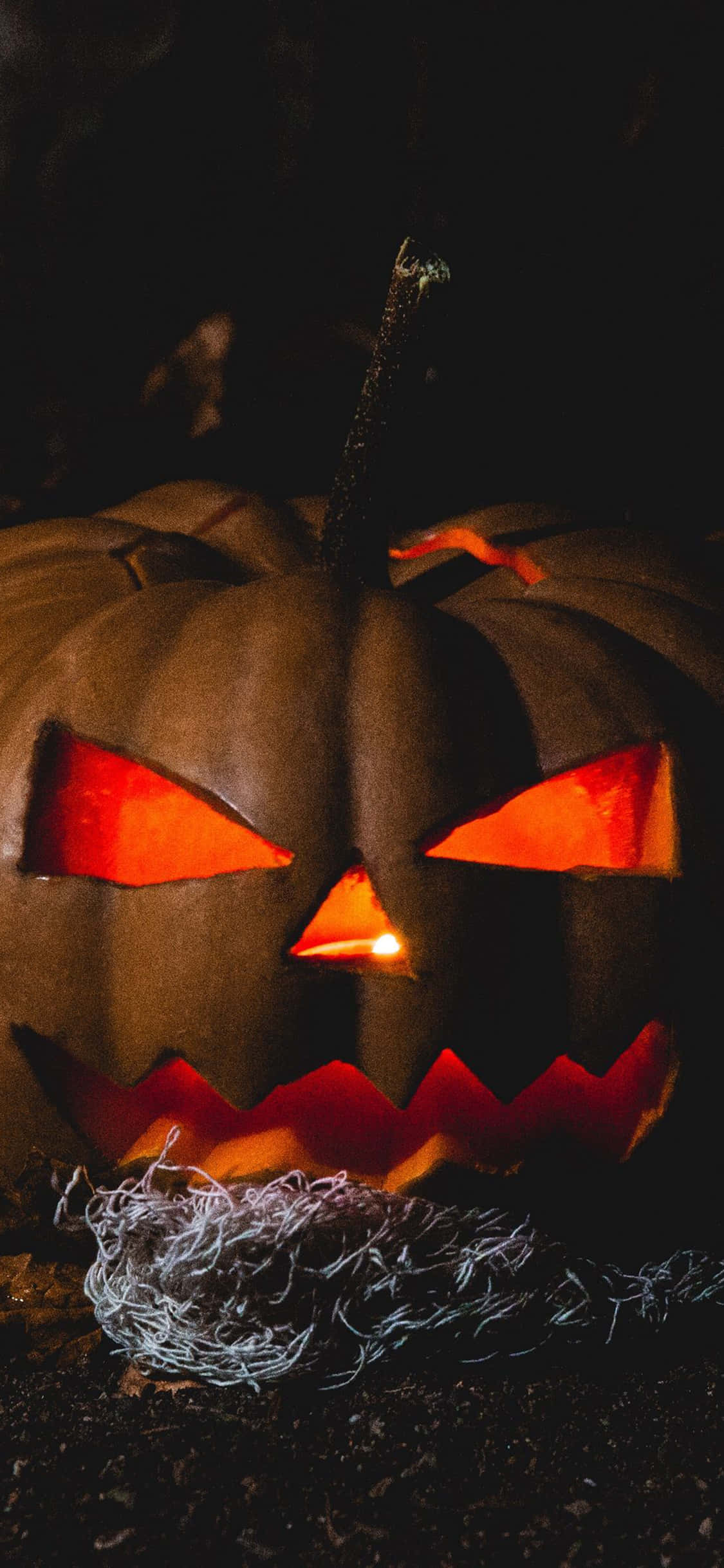Nền Halloween iPhone Với Jack O'Lantern Đáng Sợ Hình nền