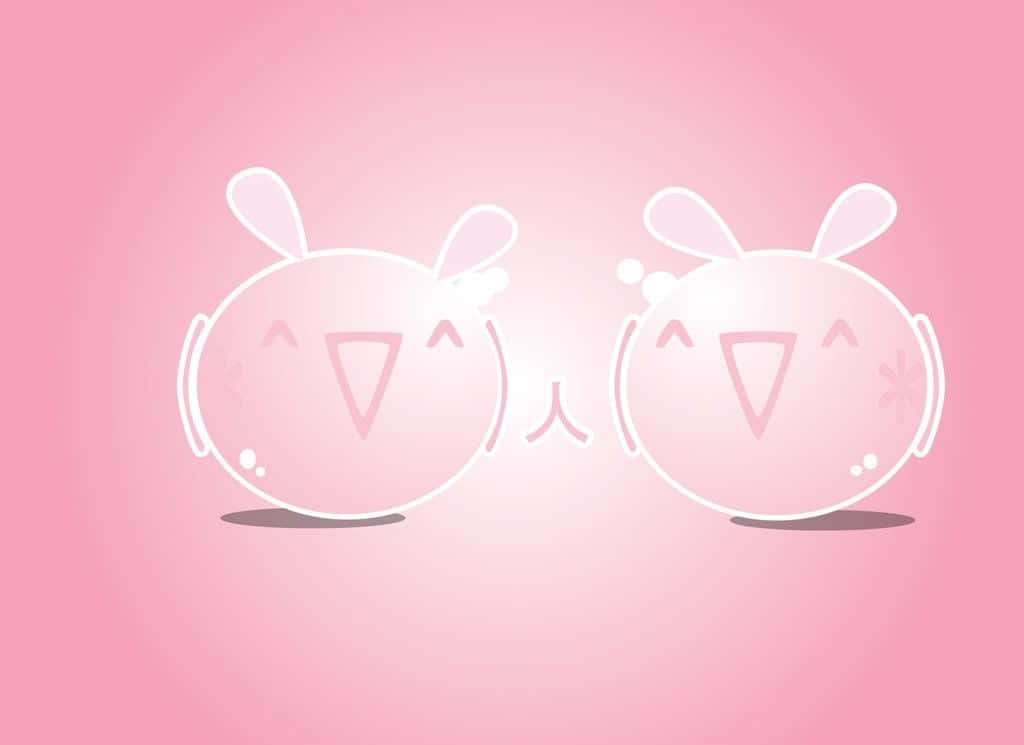 Nền Hồng Kawaii Dễ Thương và Đáng Yêu Hình nền