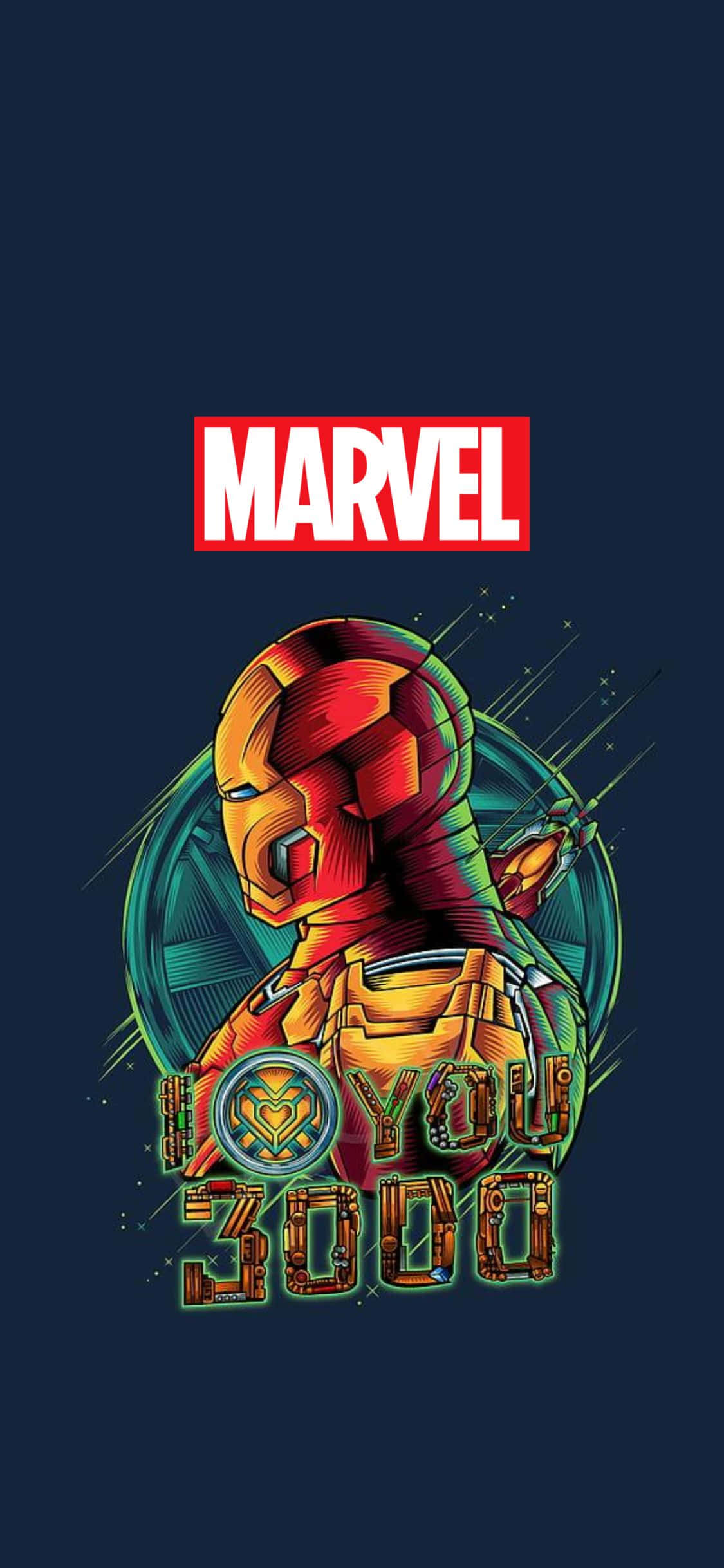 Nền I Love You 3000 Iron Man iPhone XS Marvel Hình nền
