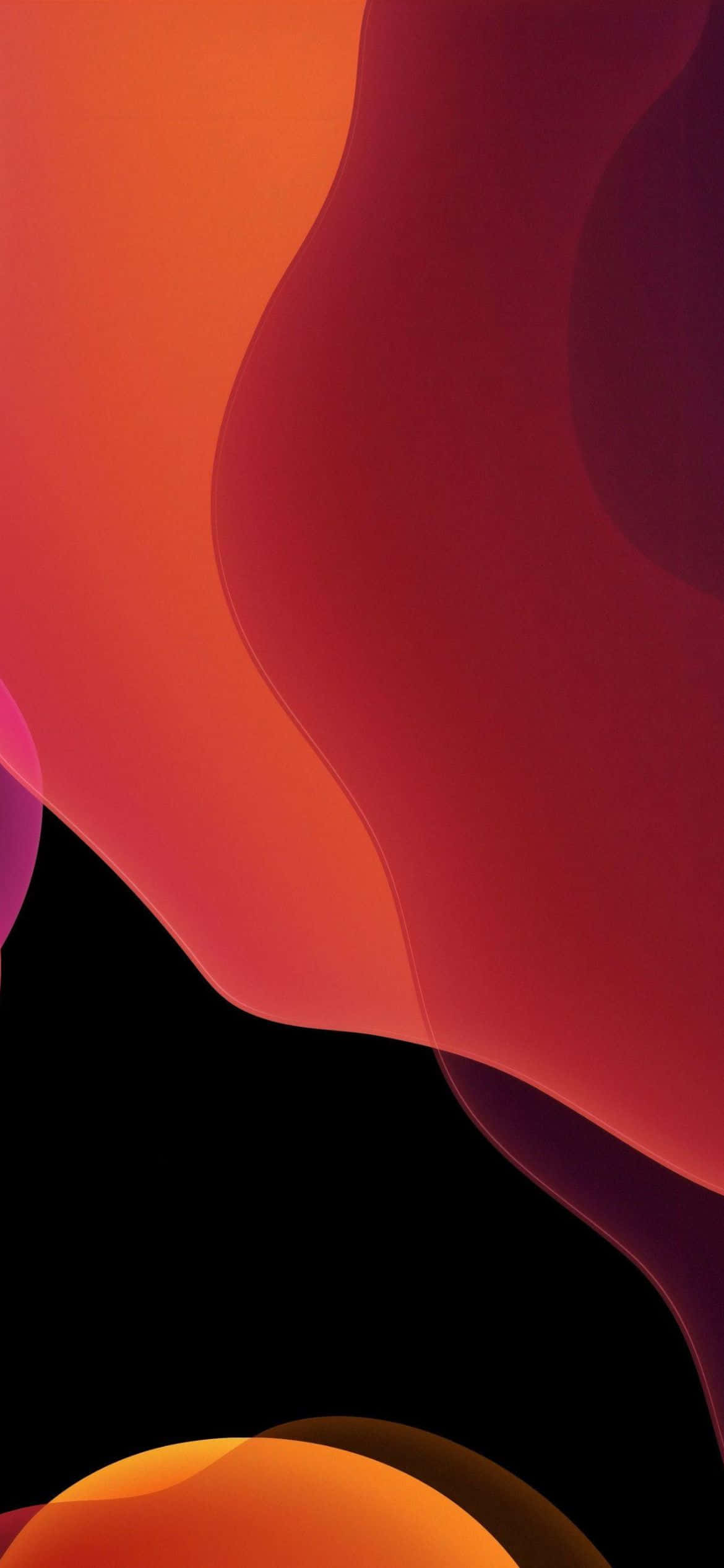 Nền iOS 13 Cam Và Đen Hình nền