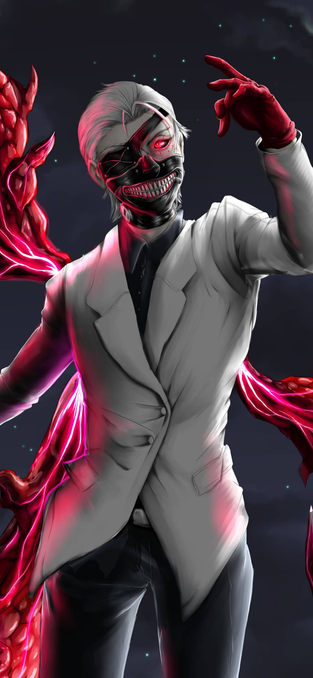Nền iPhone Tokyo Ghoul Ken Tuxedo Trắng Hình nền