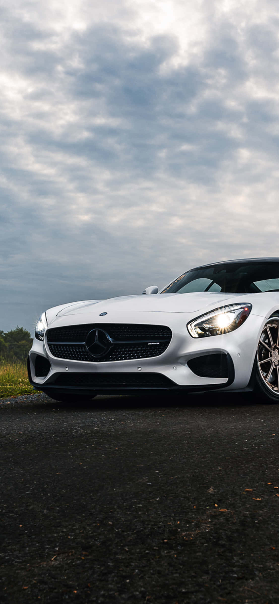 Nền iPhone X Amg Gt-r Trắng 2017 AMG GT Hình nền