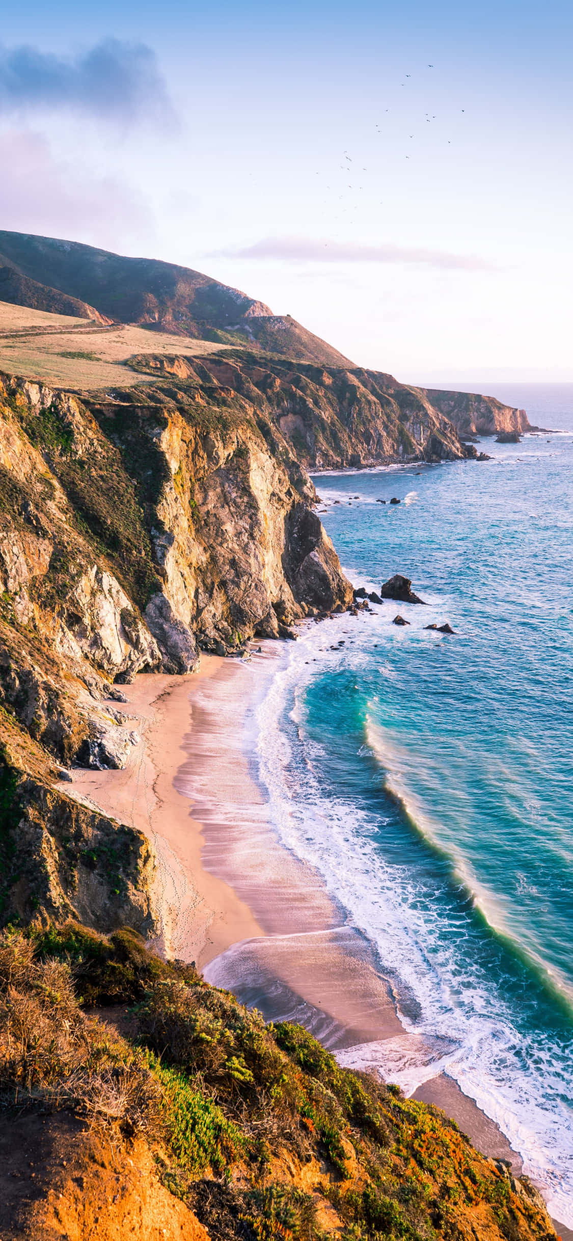 iPhone X Nền Malibu Núi Ven Biển Hình nền