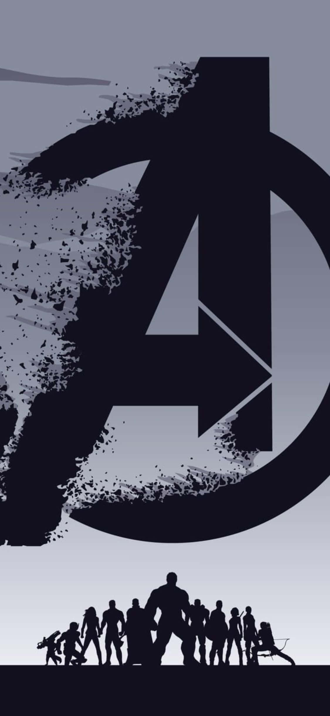 Nền iPhone XS Avengers Endgame Logo Hình nền