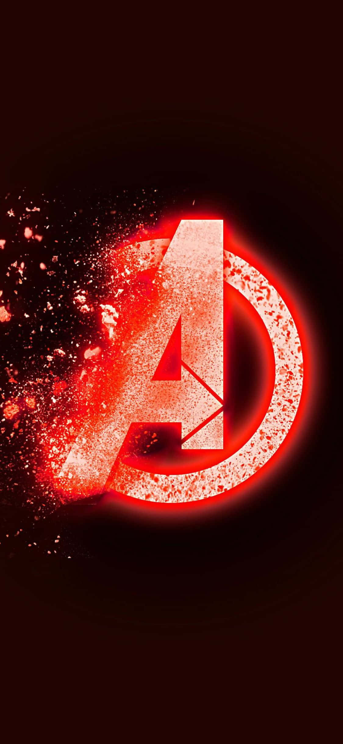 Nền iPhone XS Logo Avengers Nhấp Nháy Hình nền