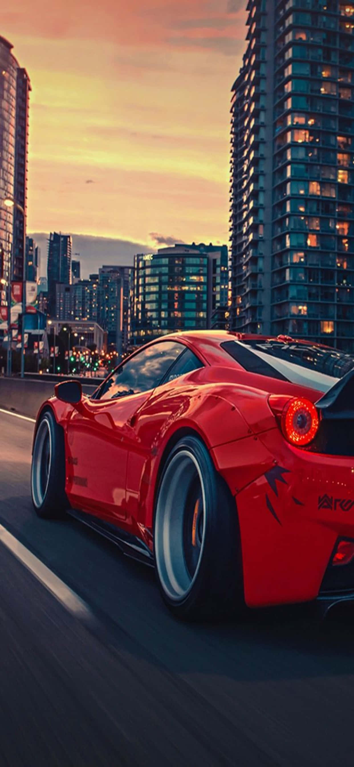 Nền iPhone Xs Max Ferrari Đỏ Bóng Ferrari 458 Hình nền