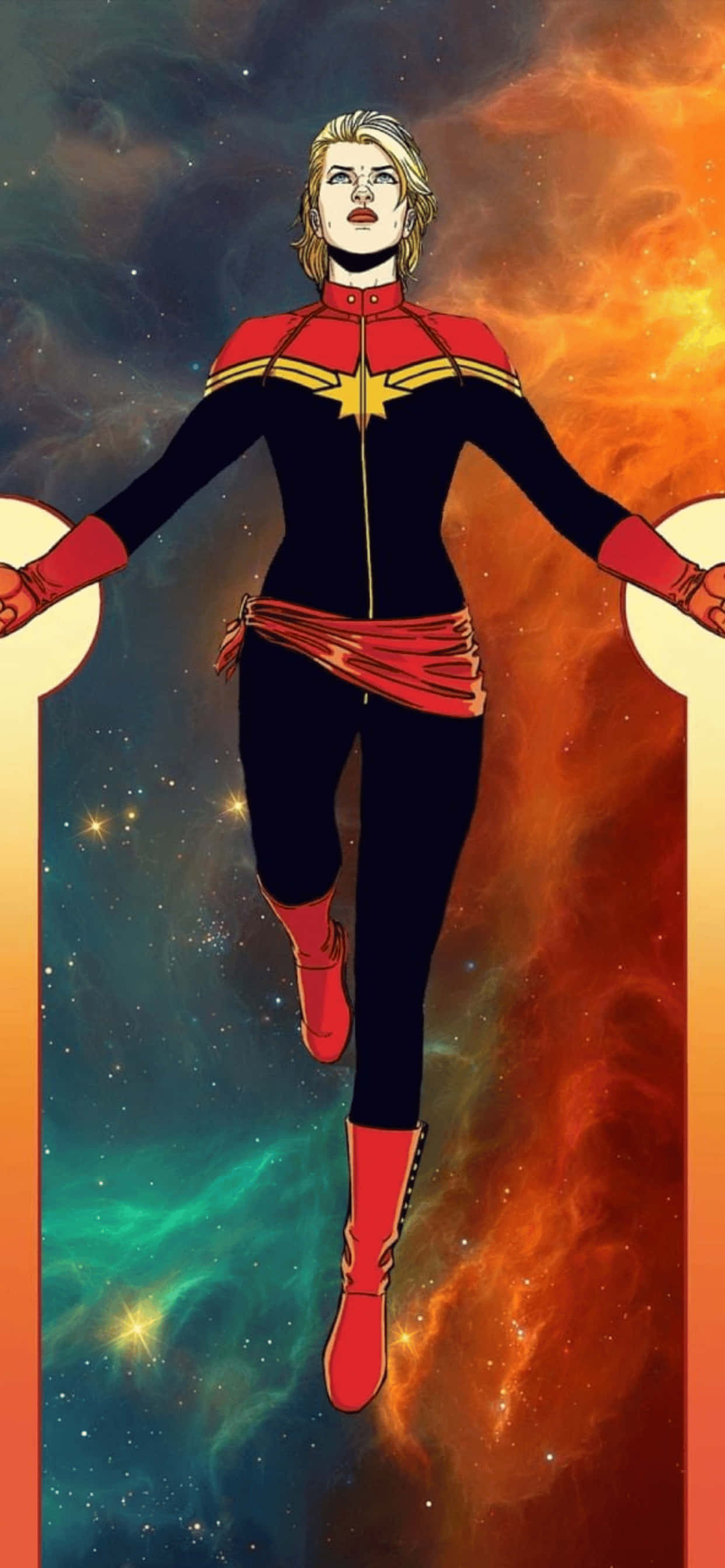 Hình nền iPhone XS Max Marvel Captain Marvel Hình nền