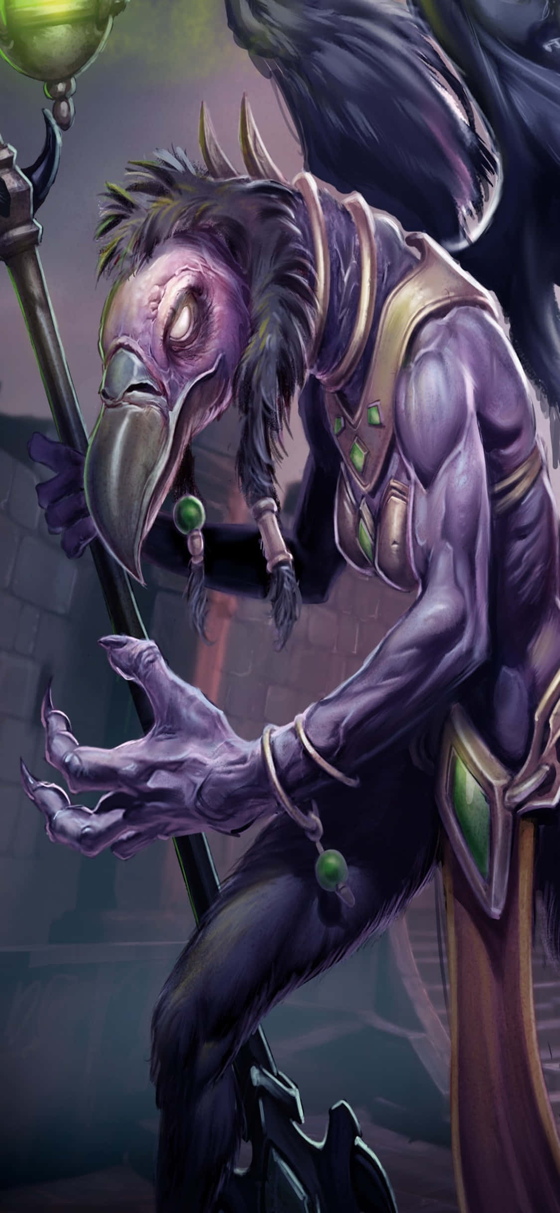 Nền iPhone Xs Runescape Fanart Tranh Vẽ Pháp Sư Quạ Hình nền
