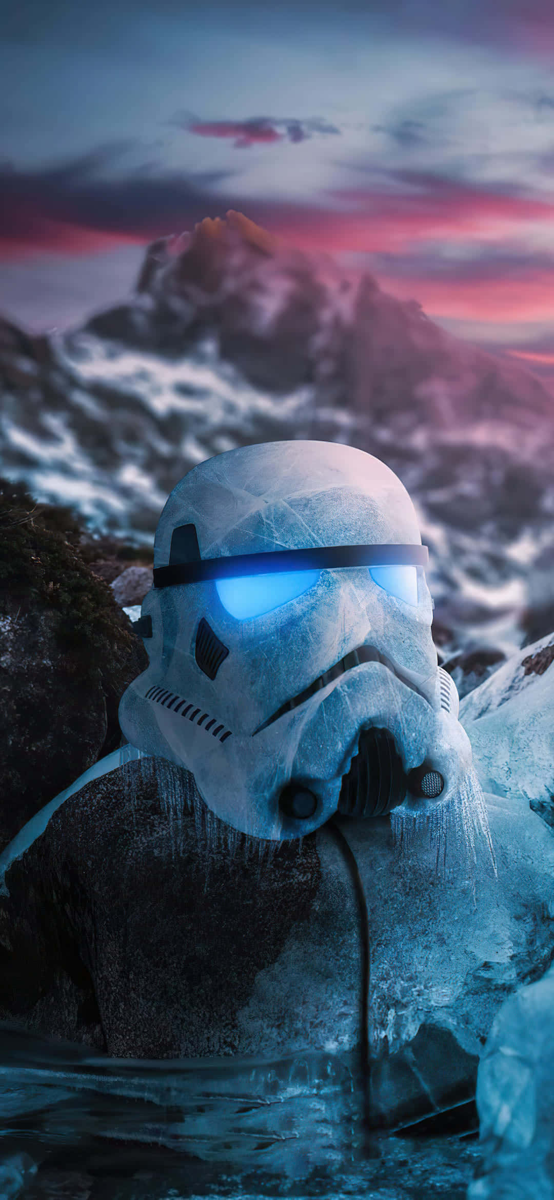Nền Mặt Nạ Stormtrooper Phát Sáng Trong Star Wars Hình nền