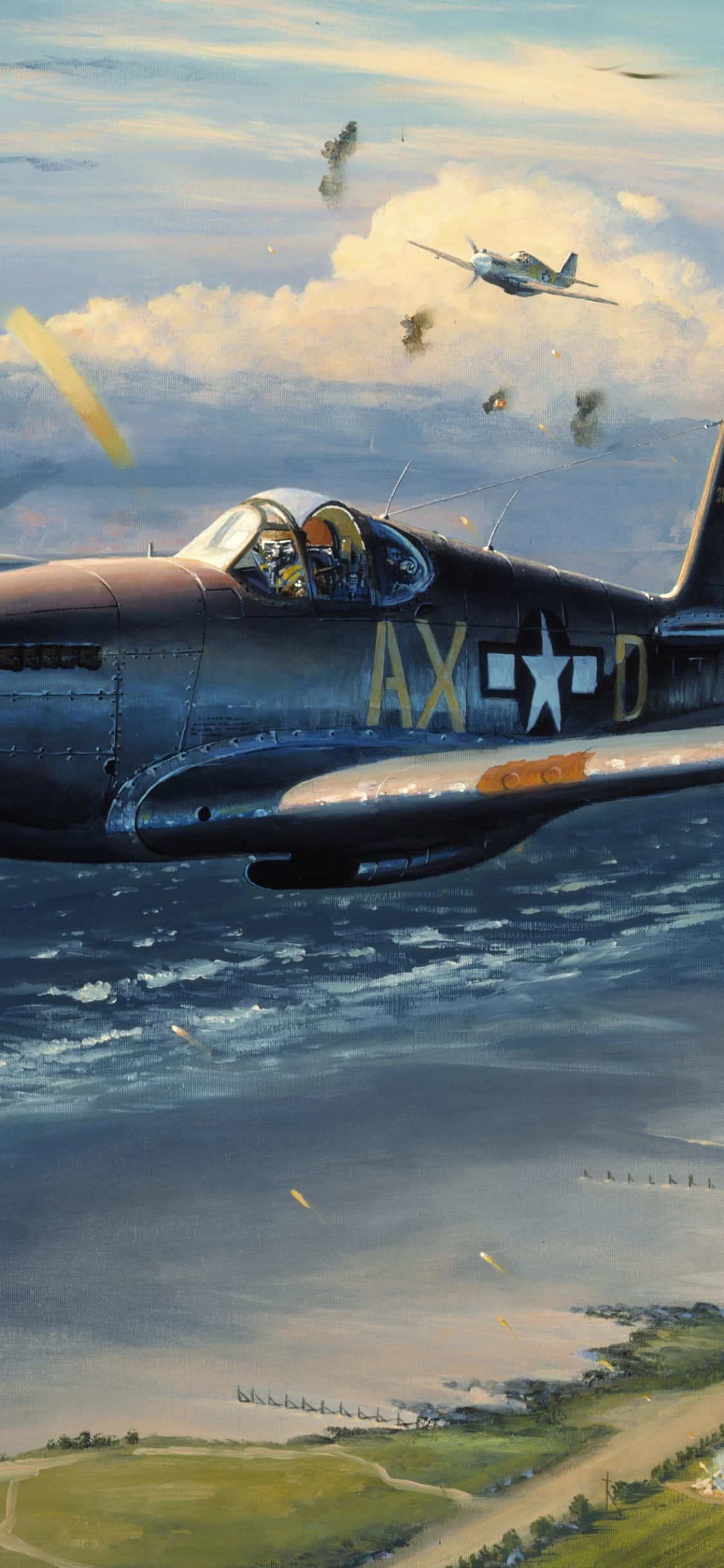 Nền Android Máy bay P-51 Mustang Bắc Mỹ Hình nền