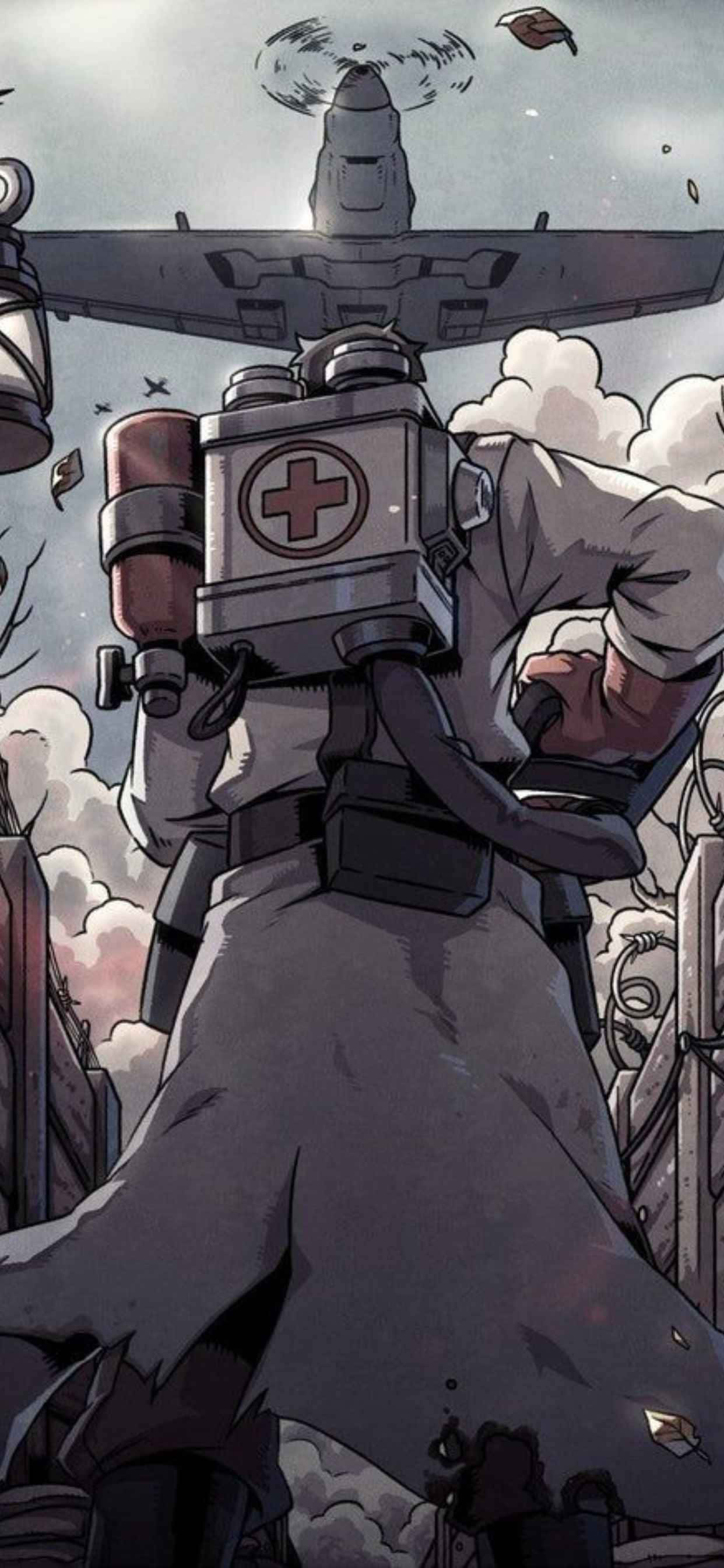 Nền Máy Bay Medic iPhone Xs Max Team Fortress 2 Hình nền