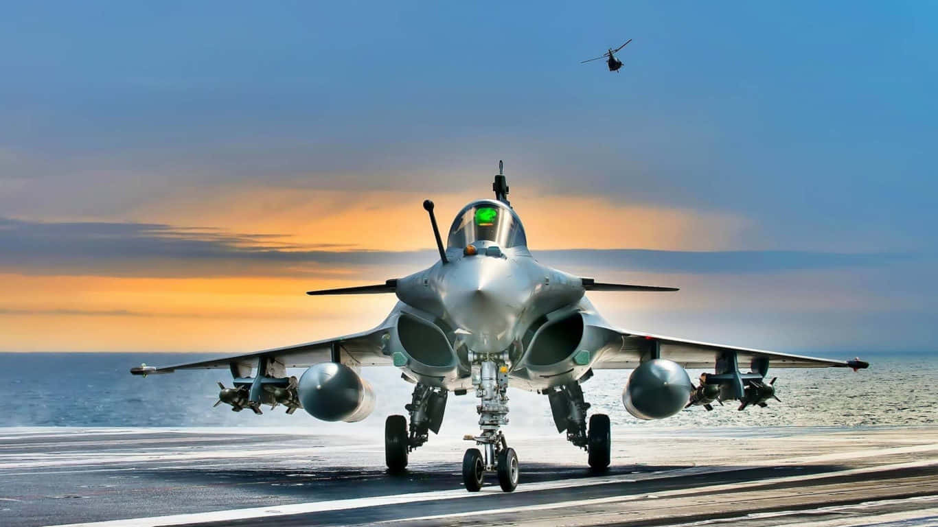 Nền Máy Bay Phản Lực Khổng Lồ 1366x768 Với Dassault Rafale Hình nền