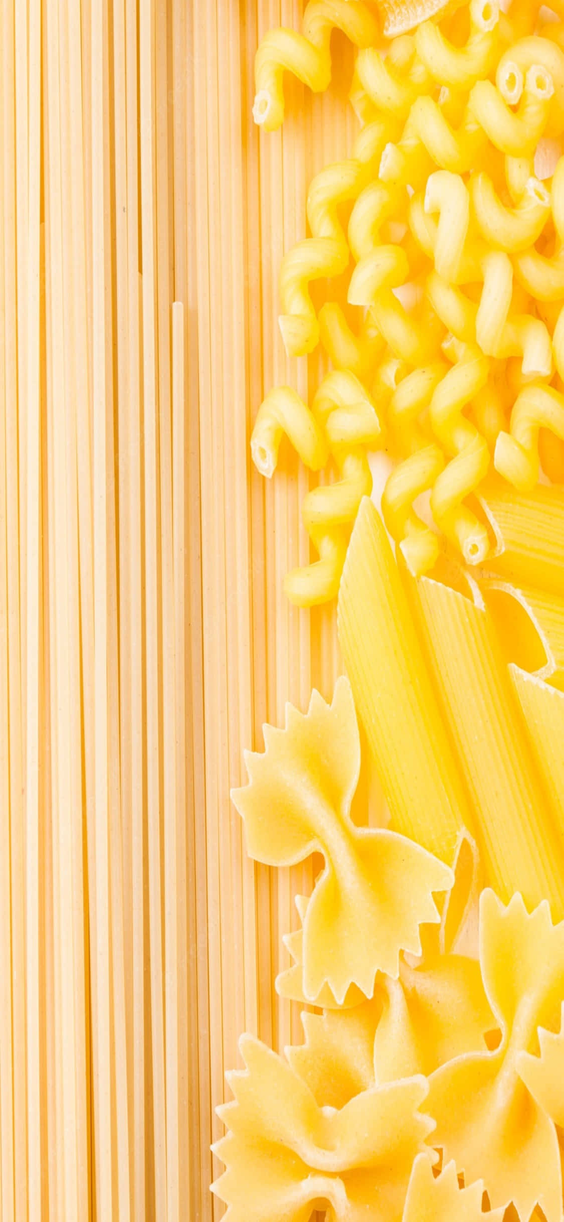 Hình nền Pasta iPhone X với nhiều loại mì ống Hình nền