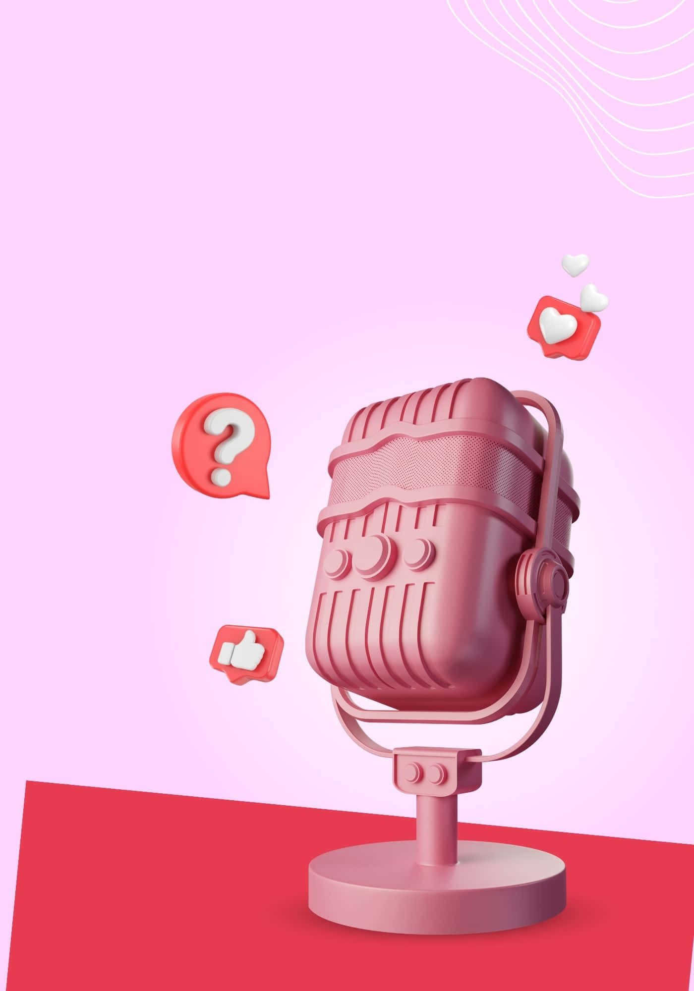 Nền Micro Hồng 3D Cực Chất Hình nền