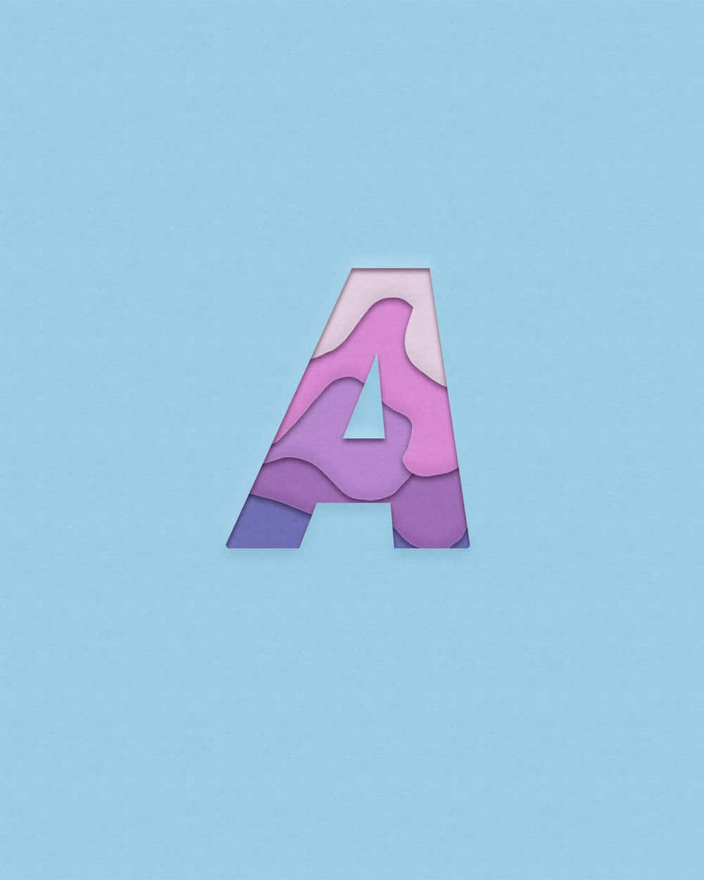 Nền Nghệ Thuật Vector Chữ A Pastel Hình nền