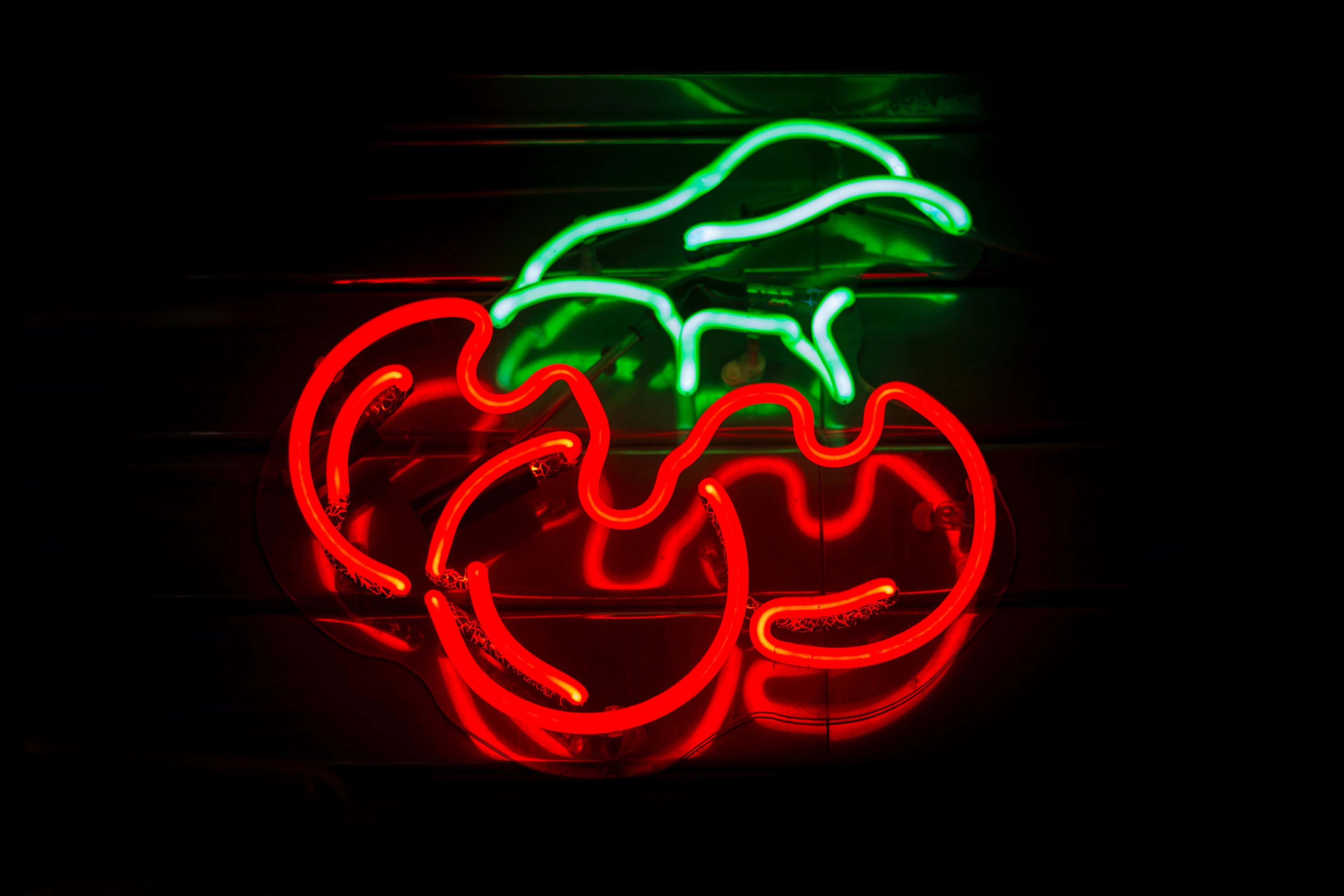 Nền Đỏ Neon Rực Rỡ Hình nền