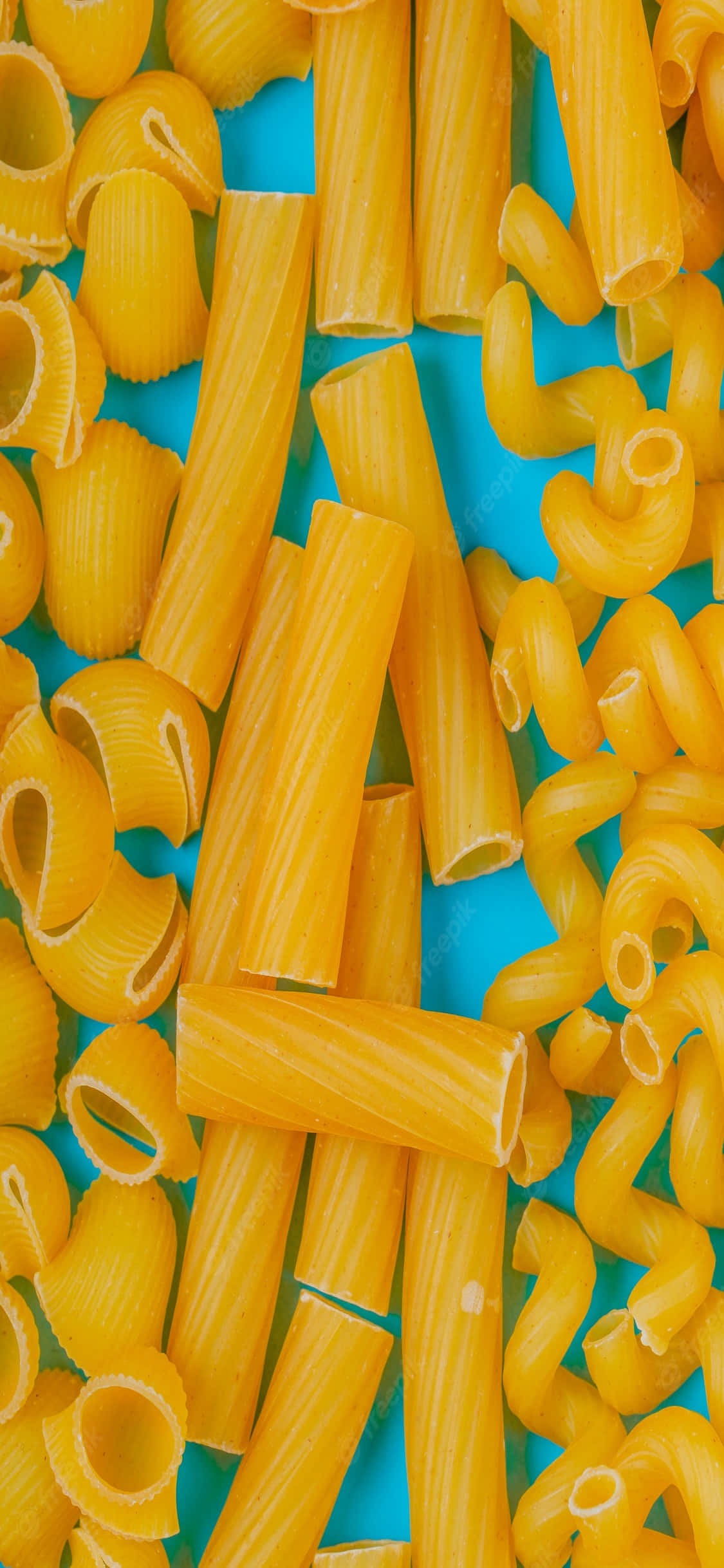 Nền Pasta iPhone X Trên Bàn Xanh Hình nền
