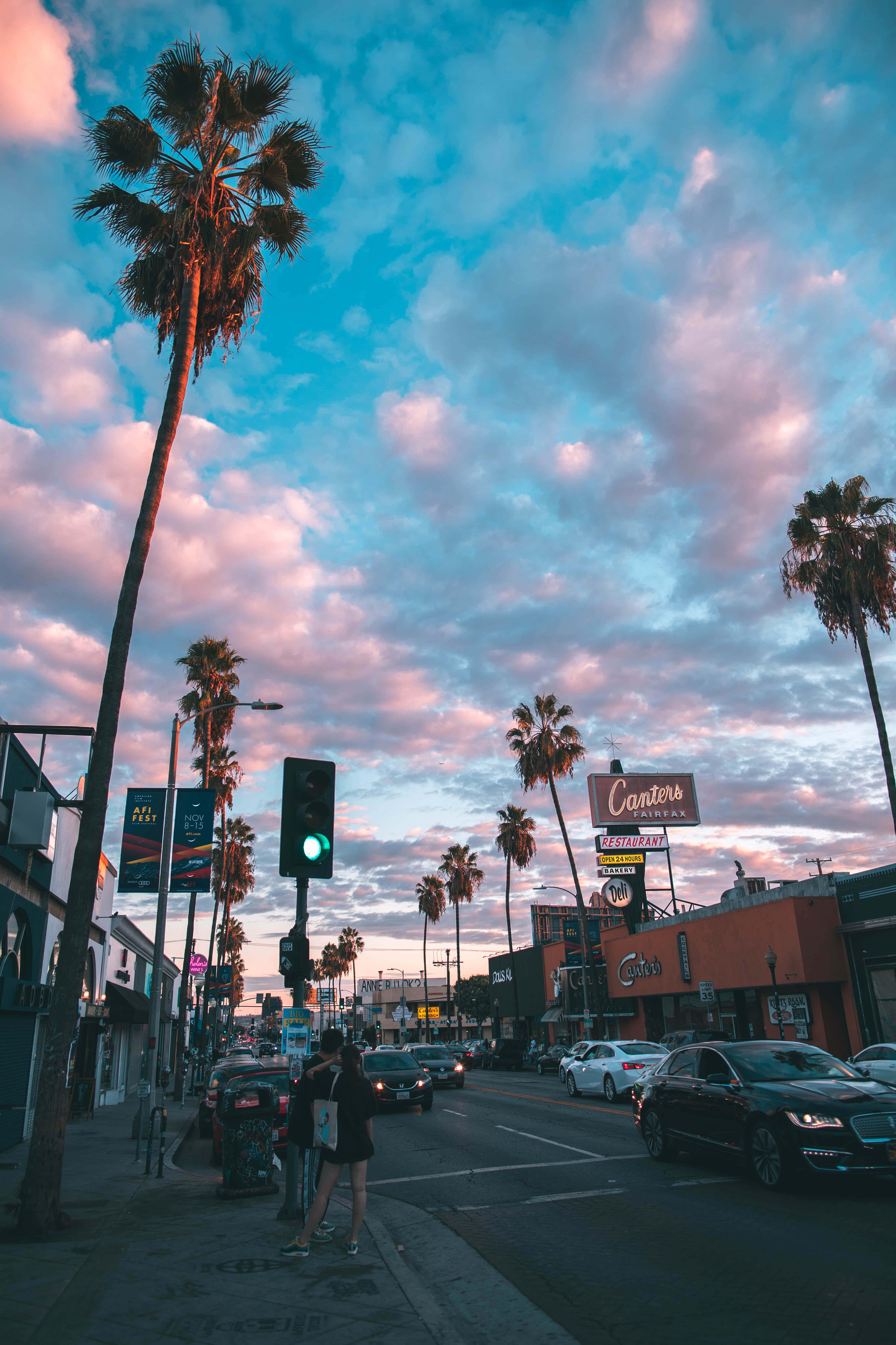 Nền Phong Cảnh Cổ Điển Trung Tâm Hollywood Hình nền