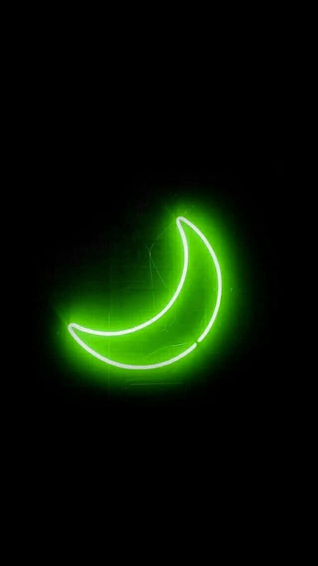 Nền Thẩm Mỹ Neon Xanh Lá Cuốn Hút Hình nền