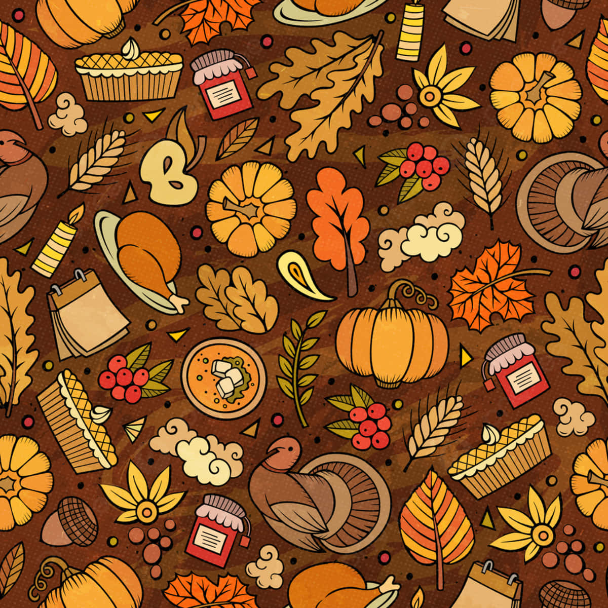 Nền Thanksgiving dễ thương Hình nền