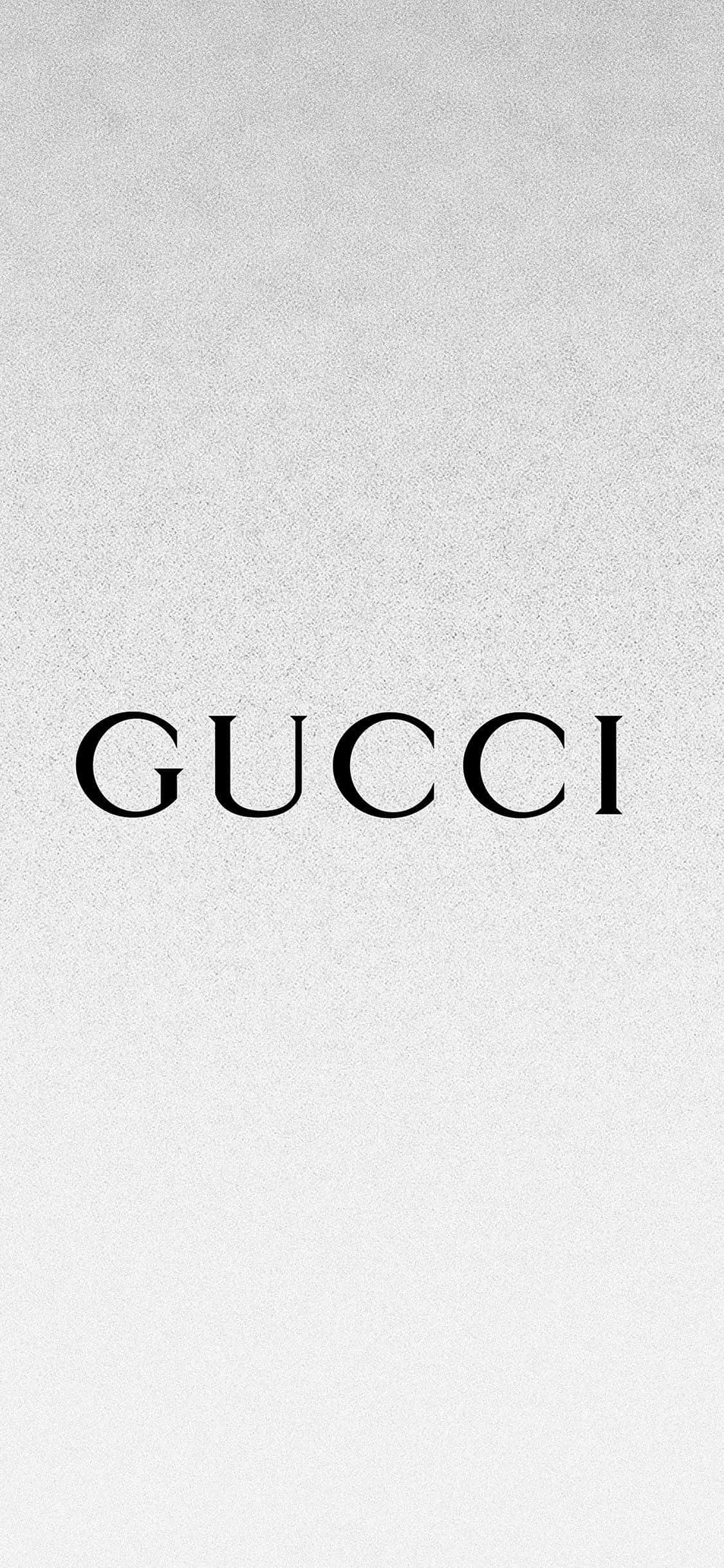 Nền Trắng Bạc Thanh Lịch Với Chữ Gucci Hình nền