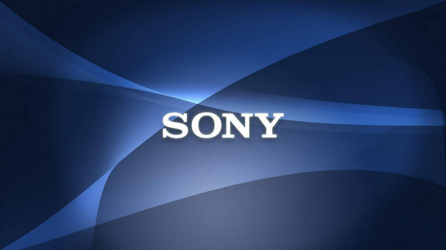 Nền trừu tượng xanh đậm logo Sony Hình nền