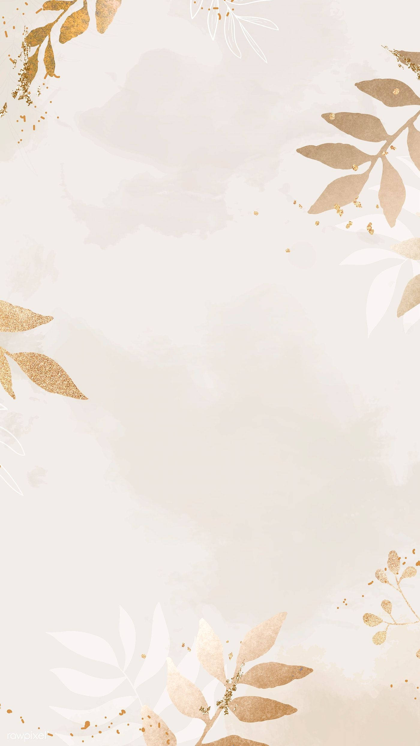 Nền vàng be với lá Hình nền