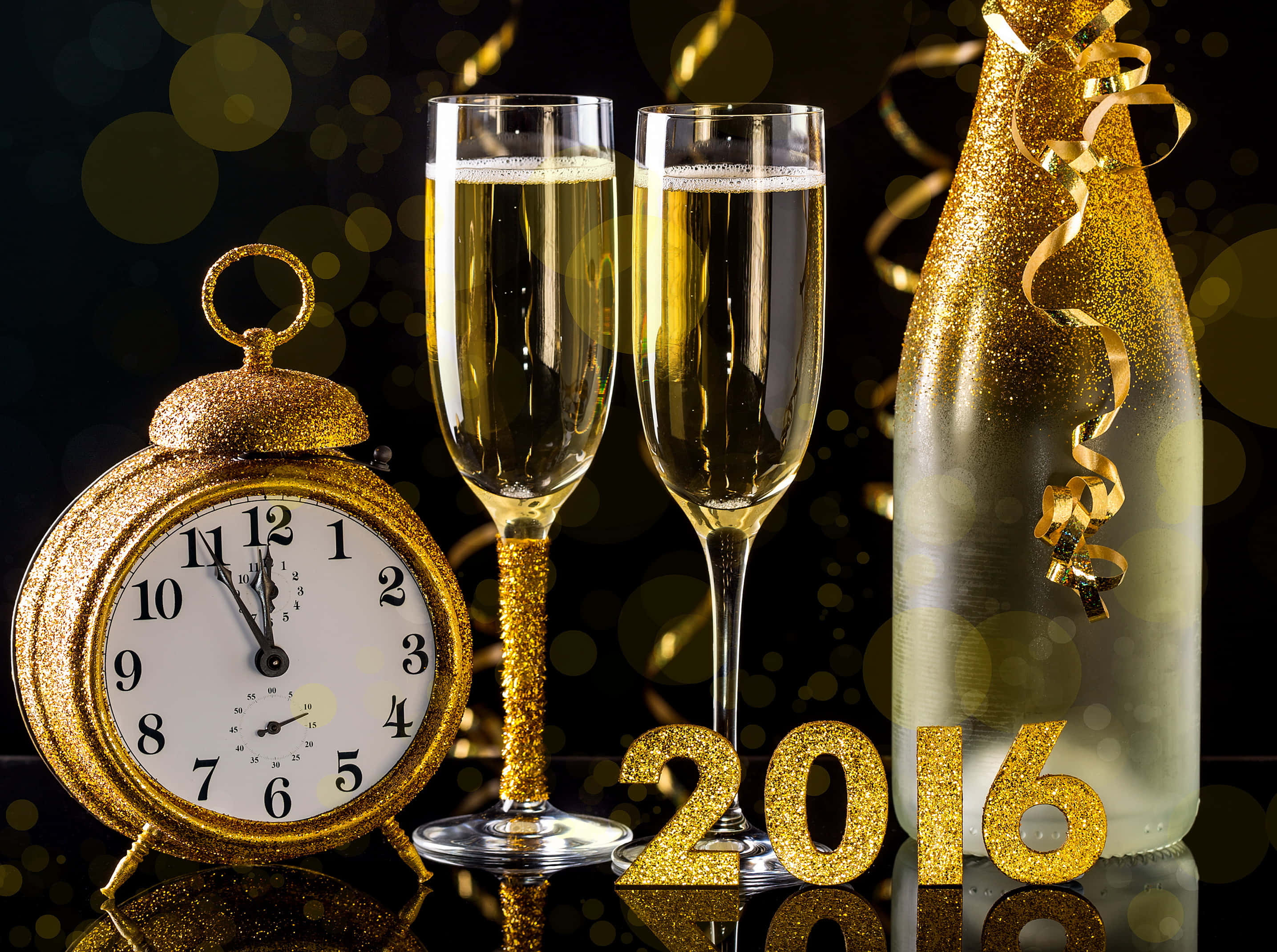Nền Vàng Năm Mới 2016 Hình nền