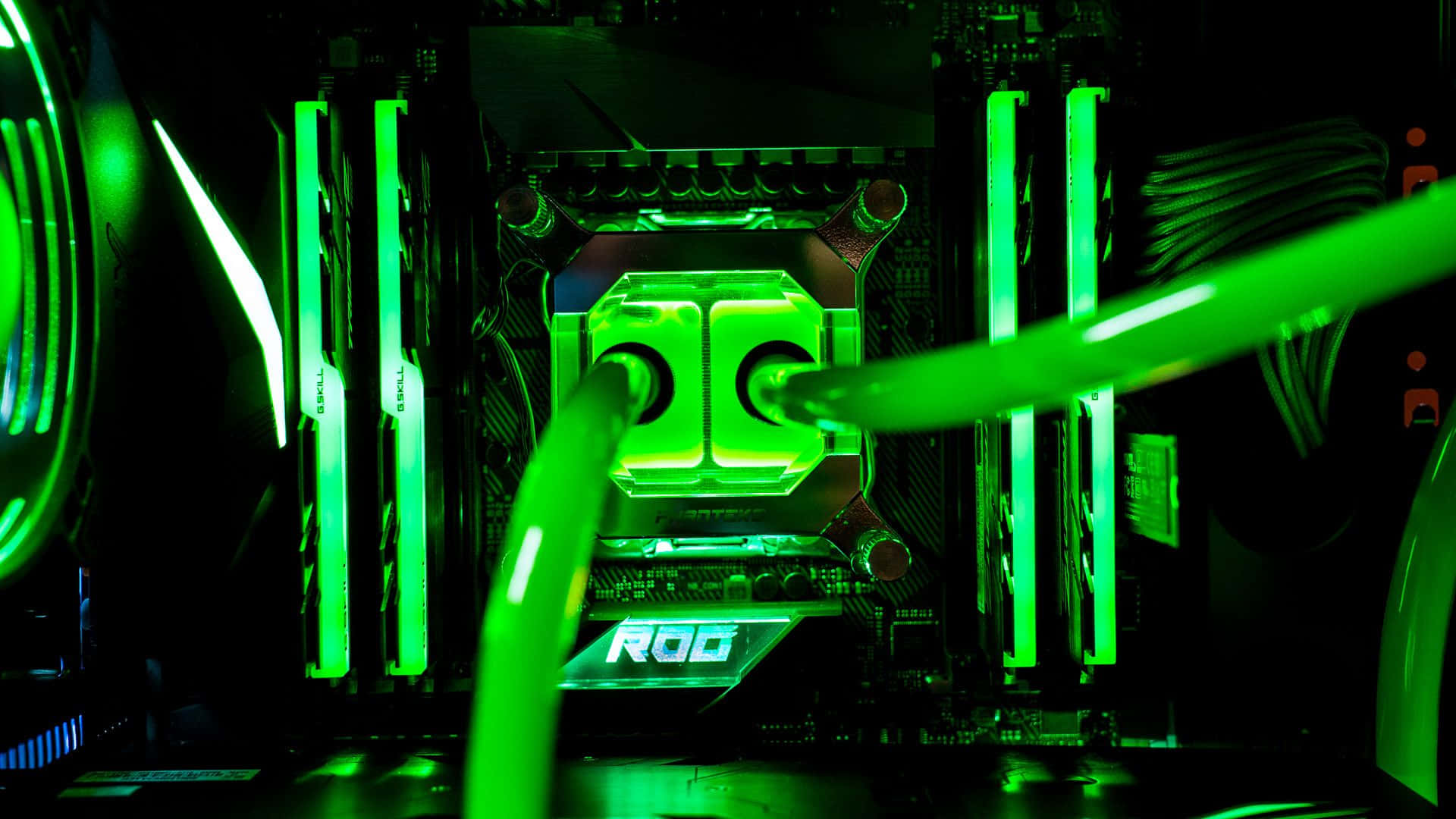 Nền Xanh Neon Quyến Rũ Hình nền