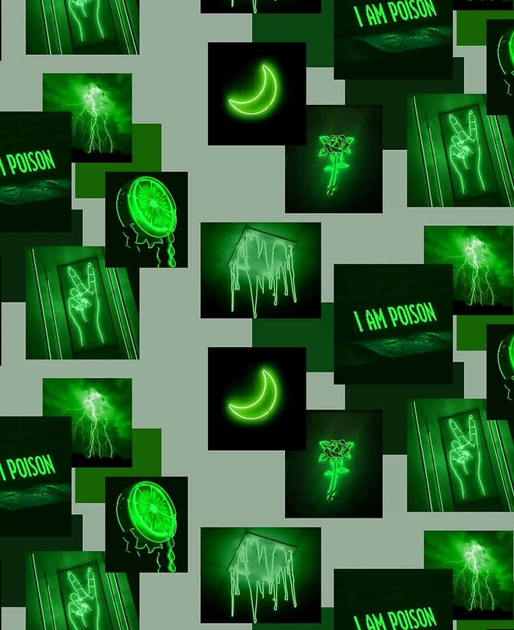 Nền Xanh Neon Rực Rỡ Hình nền