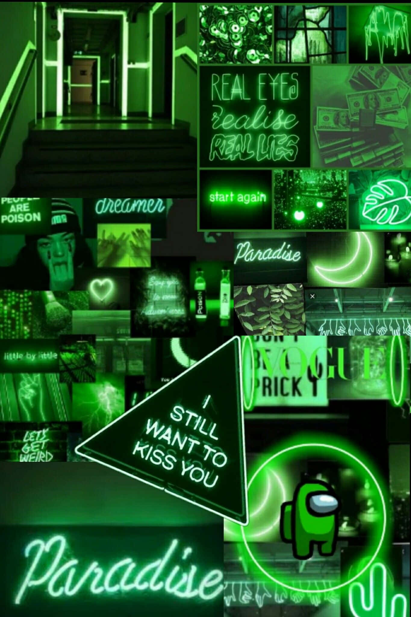 Nền Xanh Neon Rực Rỡ Hình nền