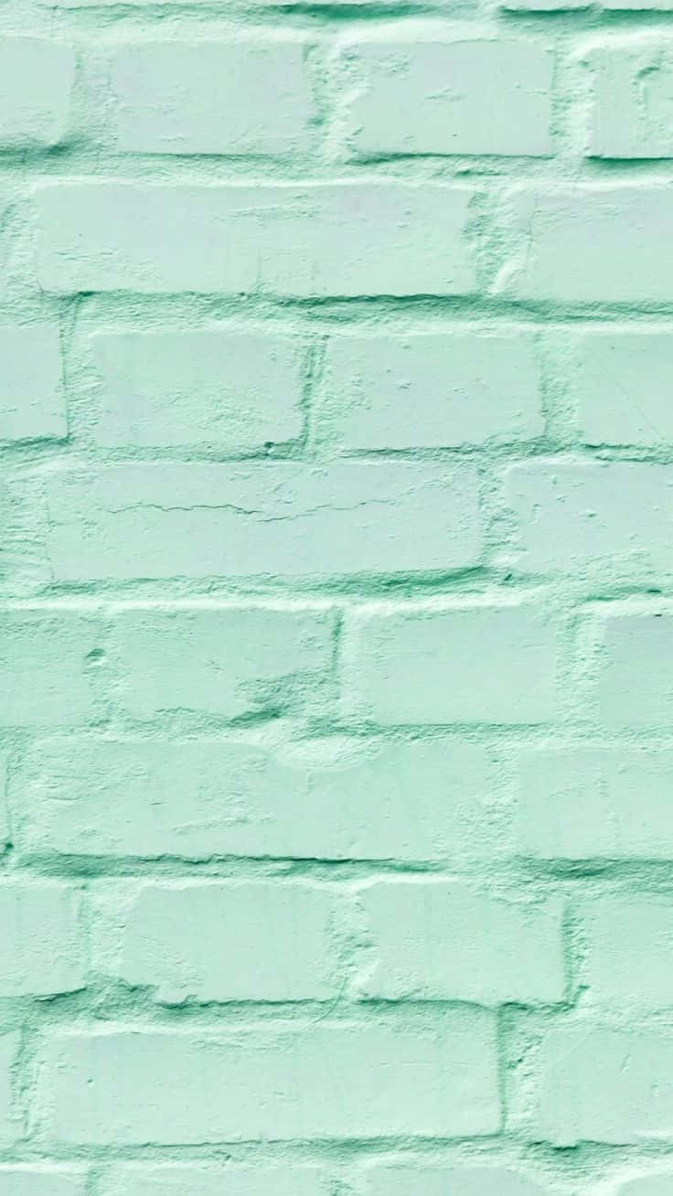 Nền Xanh Pastel Tường Gạch Hình nền