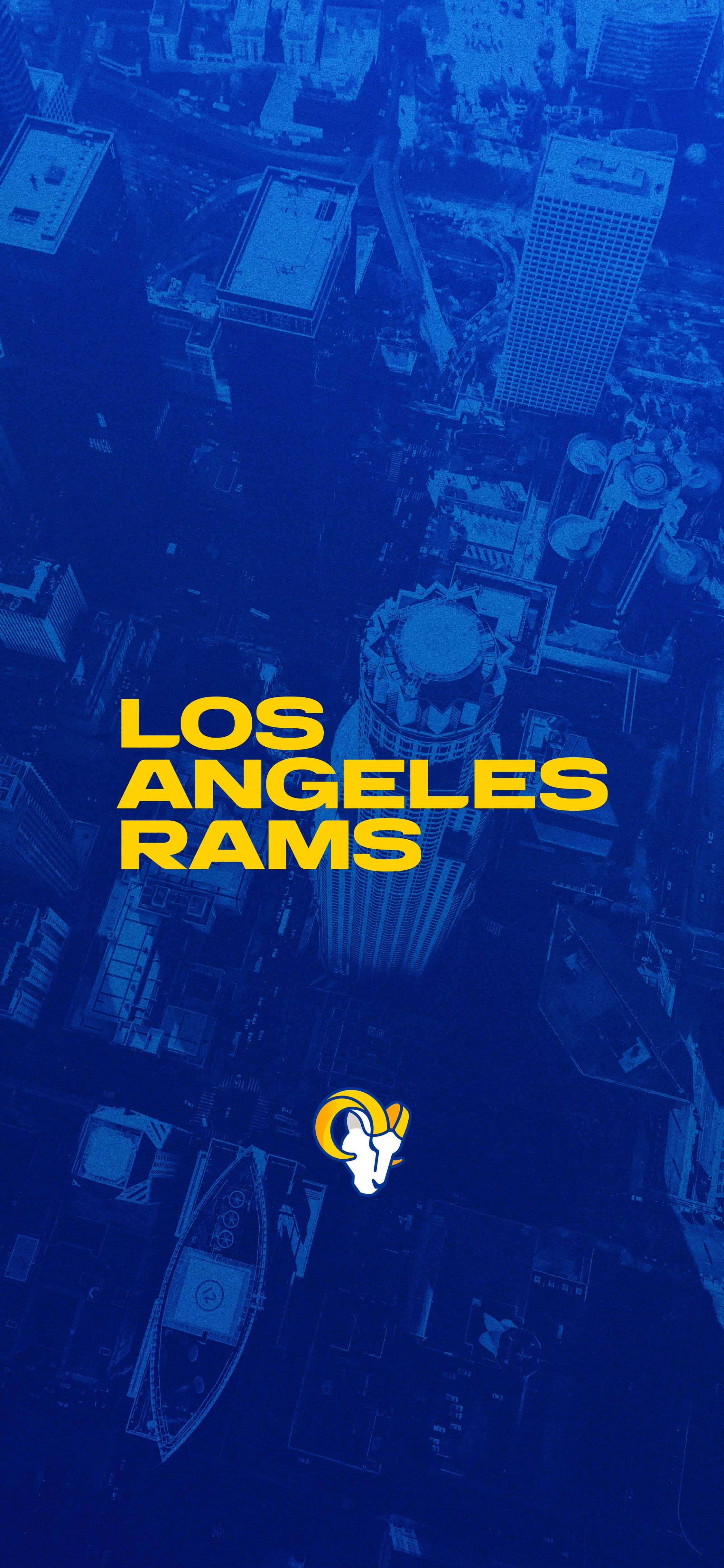 Nền xanh và vàng với dòng chữ Los Angeles Rams Hình nền