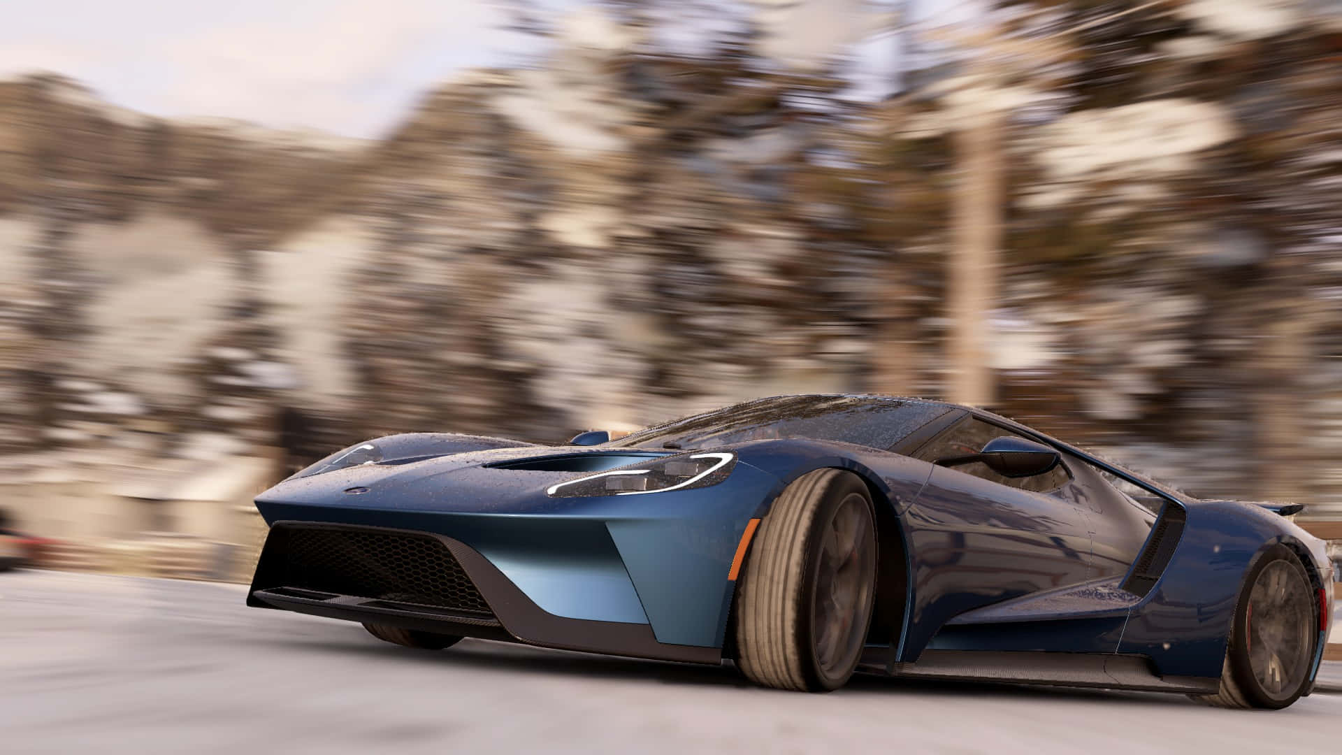 Nền Xe Ford GT Màu Xanh Trong Project Cars HD Hình nền