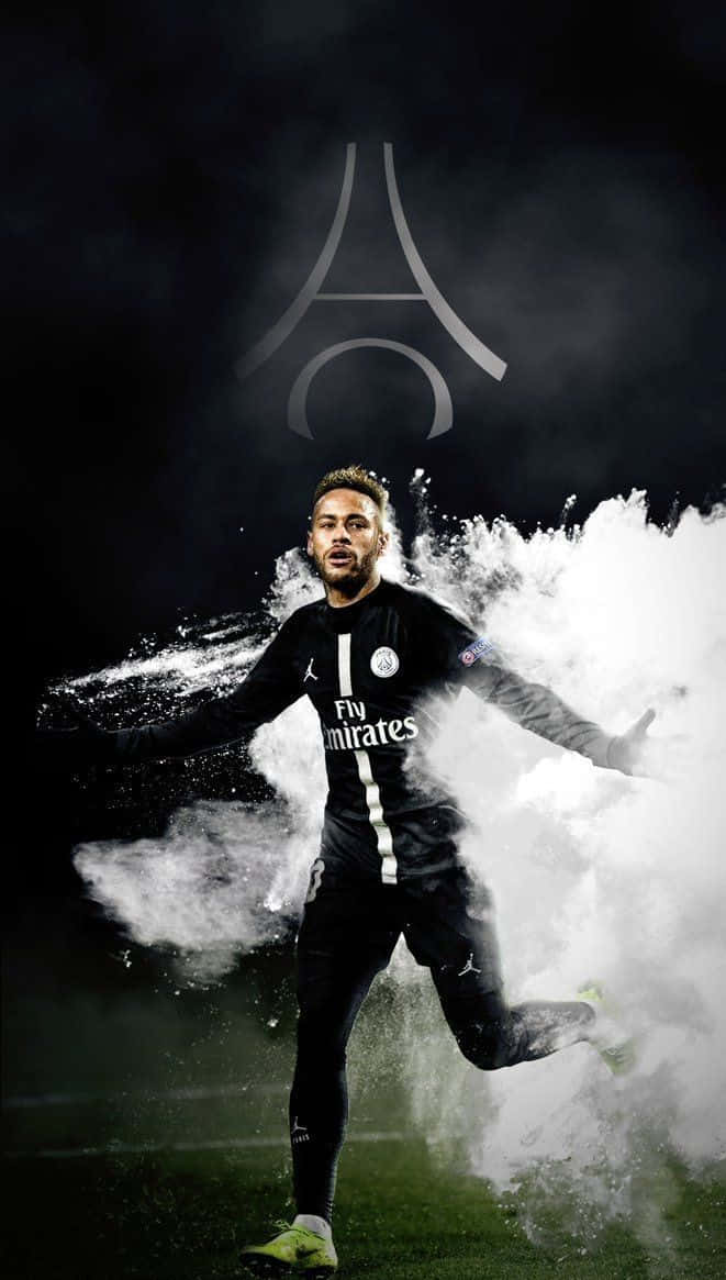 Neymar ăn mừng bàn thắng với cảm xúc mãnh liệt. Hình nền