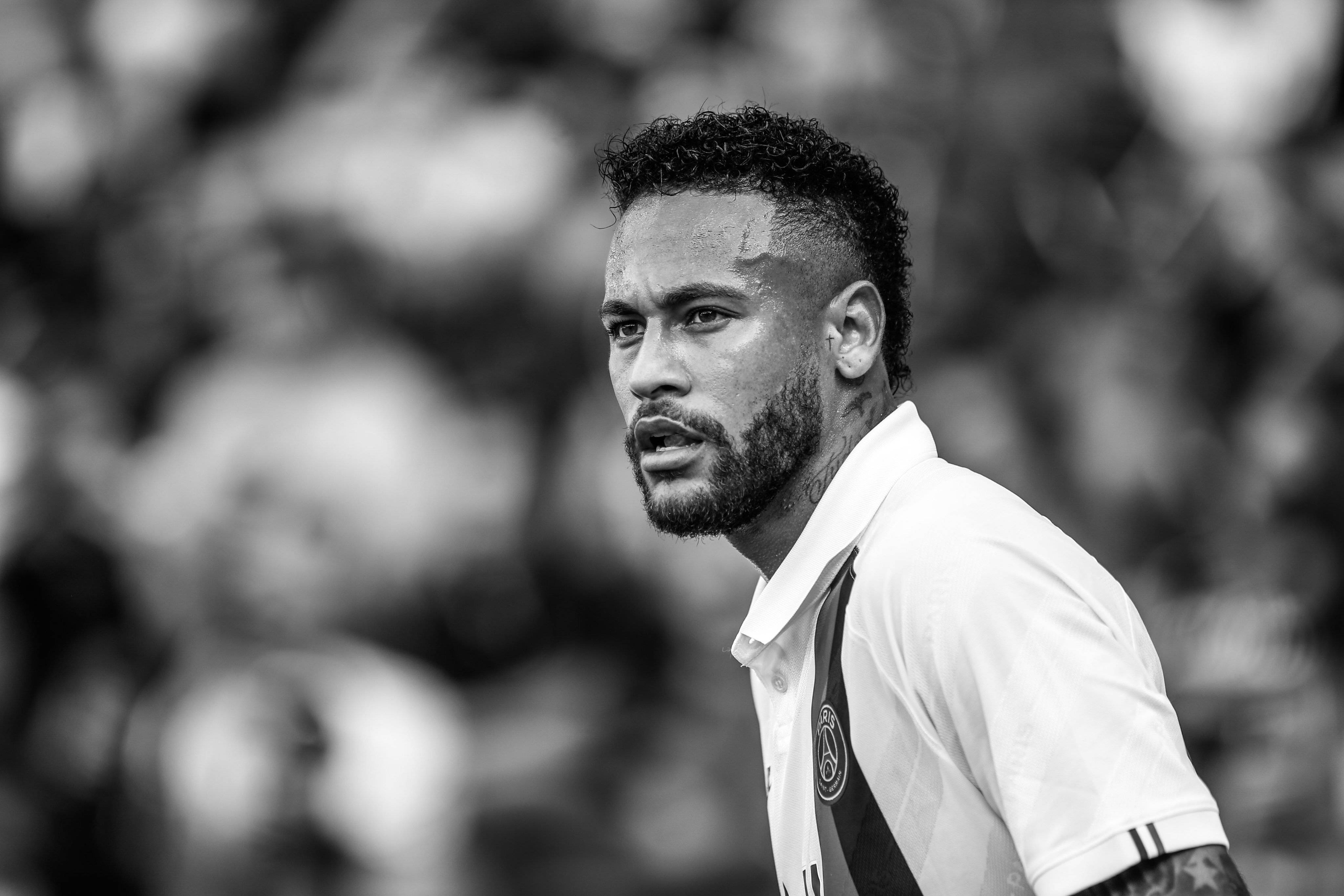 Neymar Jr Grayscale Ấn Tượng Hình nền